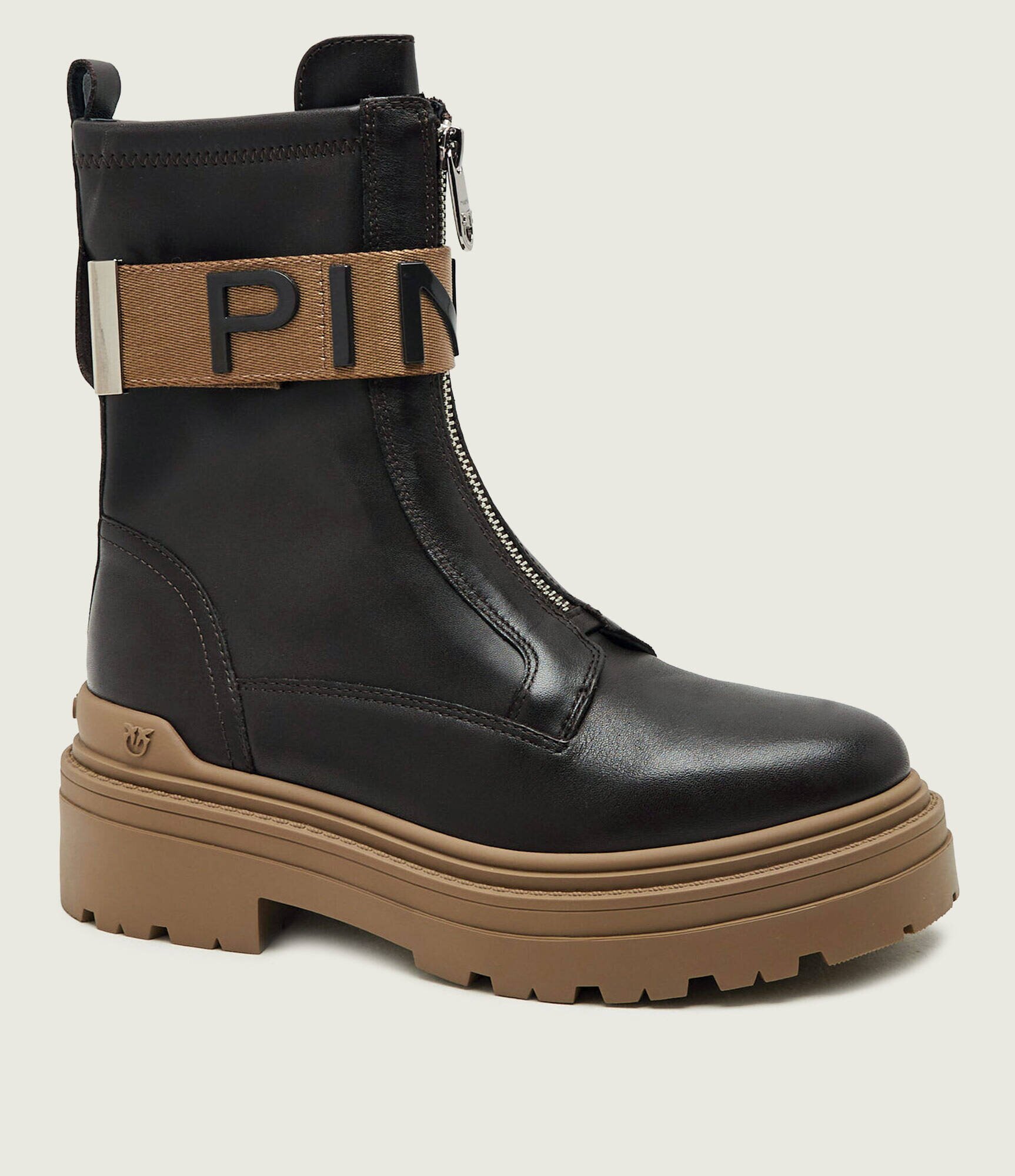 Pinko De piele botine Mia 13