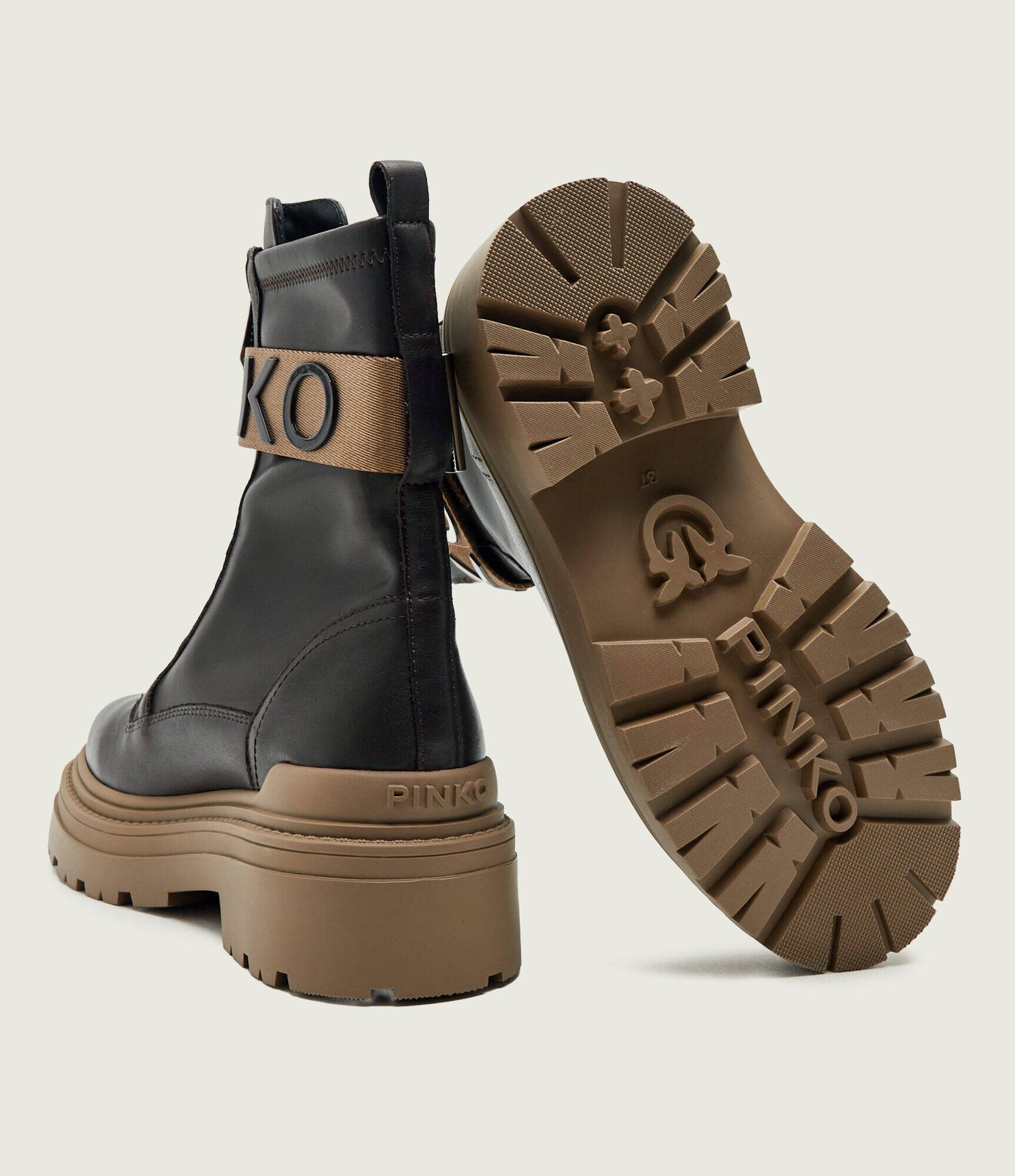 Pinko De piele botine Mia 13