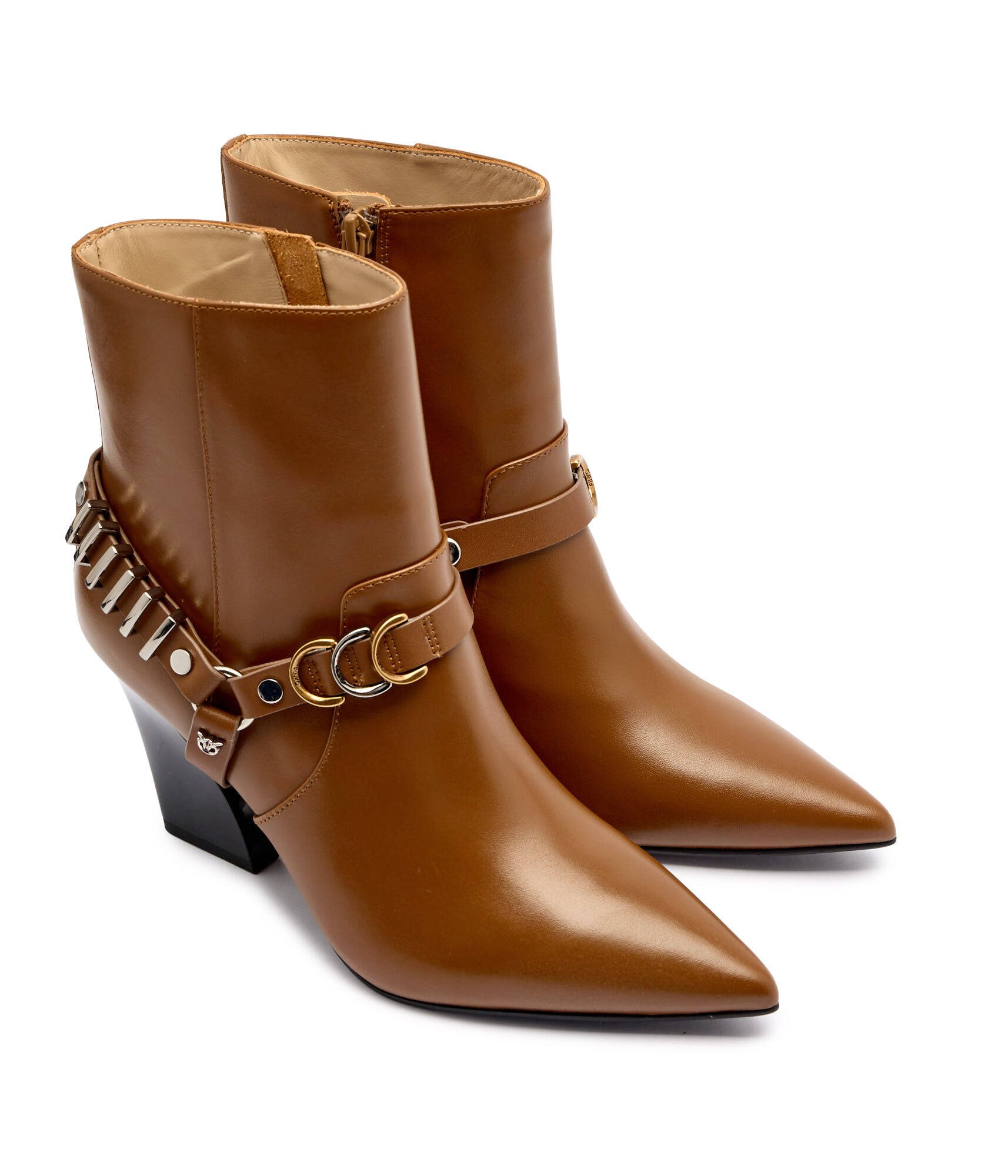 Pinko De piele cizme cowboy Viola 02