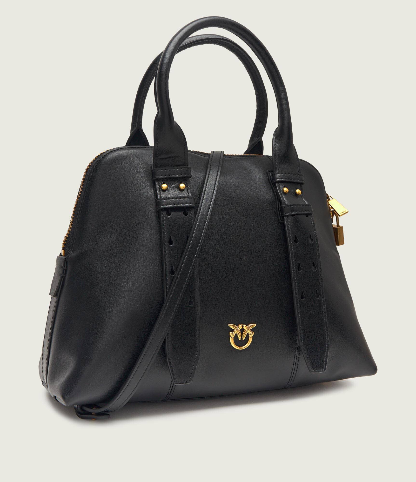 Pinko De piele cufăr BOWLING BAG MEDIUM
