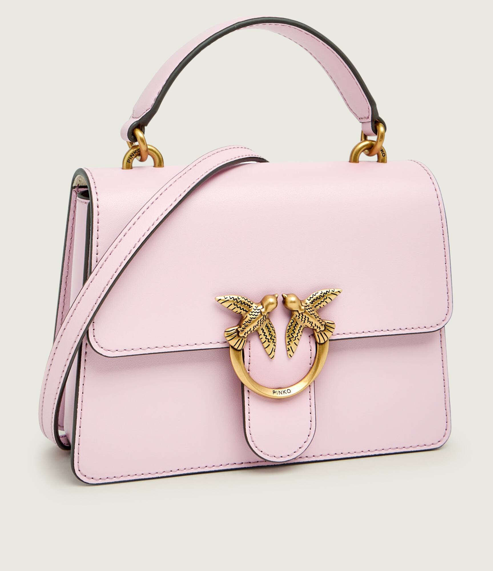 Pinko De piele cufăr Love One Mini