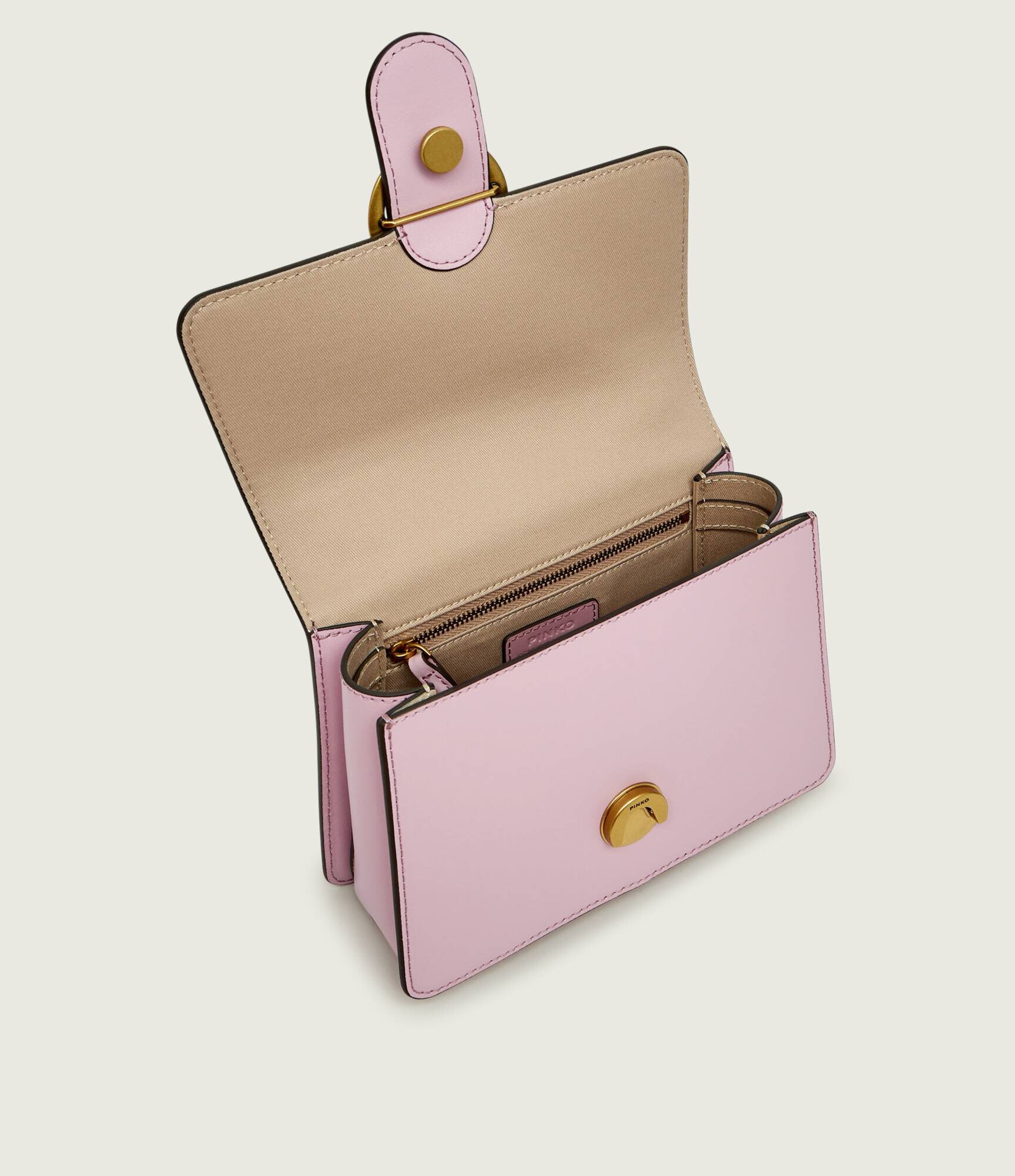 Pinko De piele cufăr Love One Mini