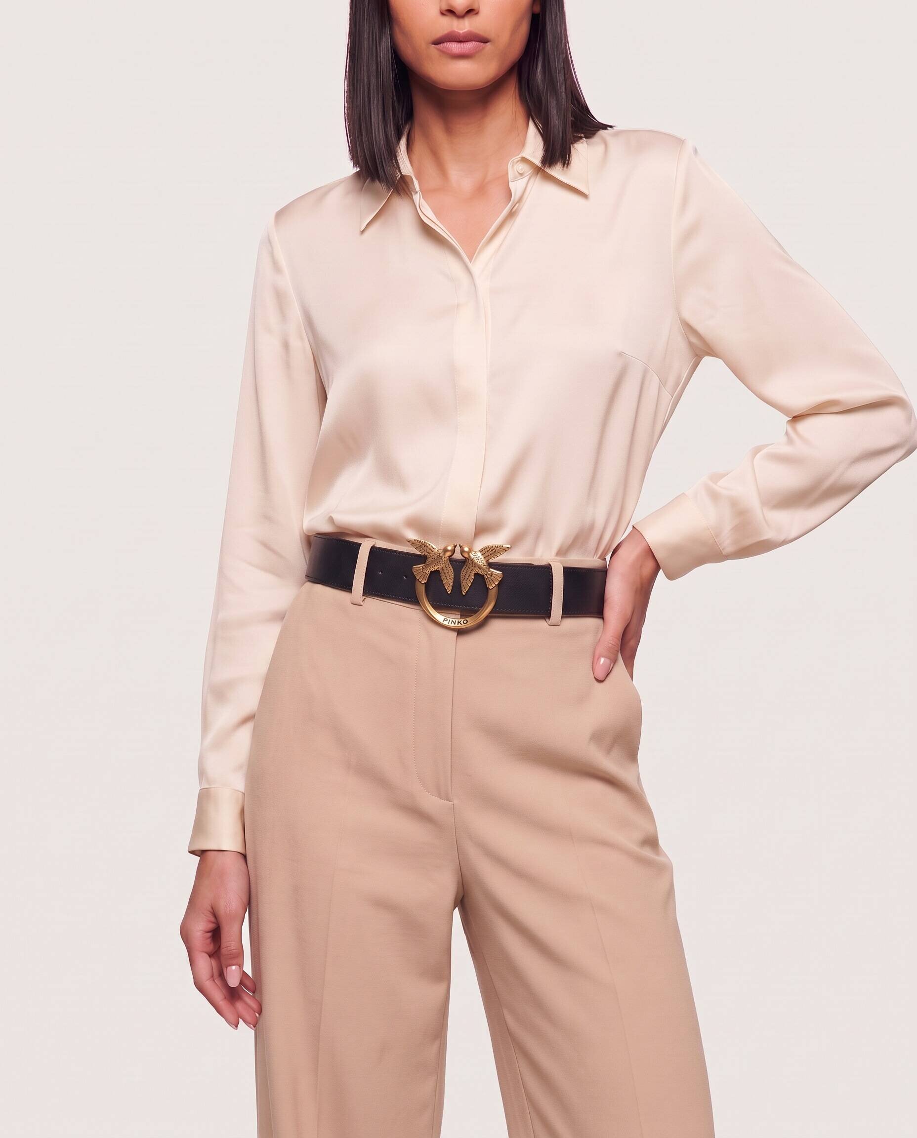 Pinko De piele curea LOVE BERRY H4 BELT VITELLO SET