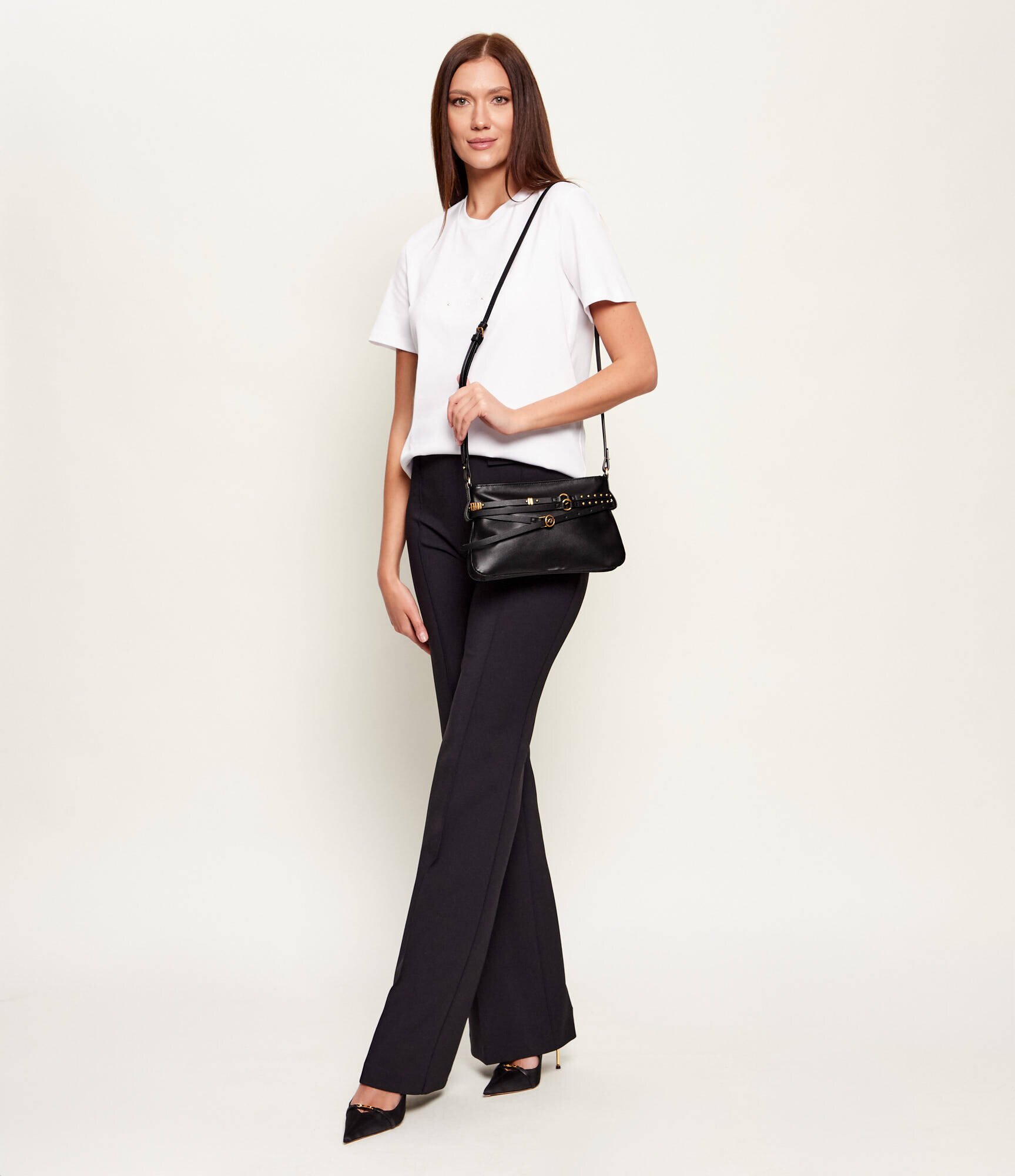 Pinko De piele geantă pe umăr BELT BAG MINI