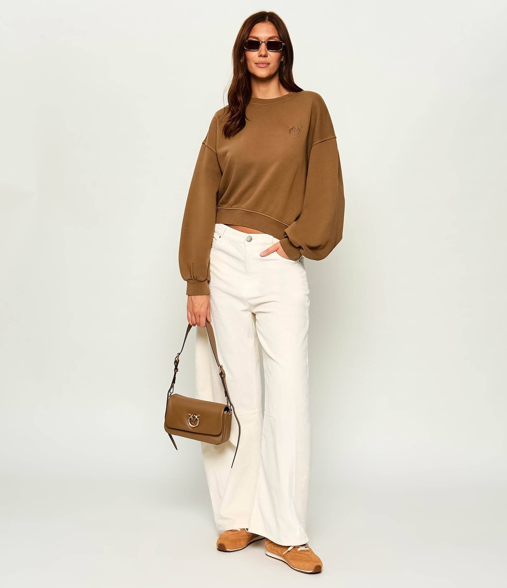 Pinko De piele geantă pe umăr Click Soft Horizontal Mini