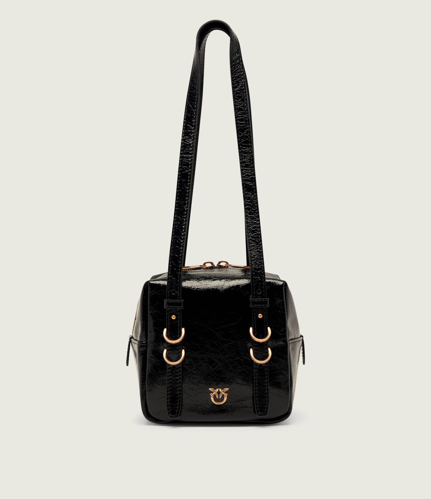 Pinko De piele geantă pe umăr CUBIC SHINY