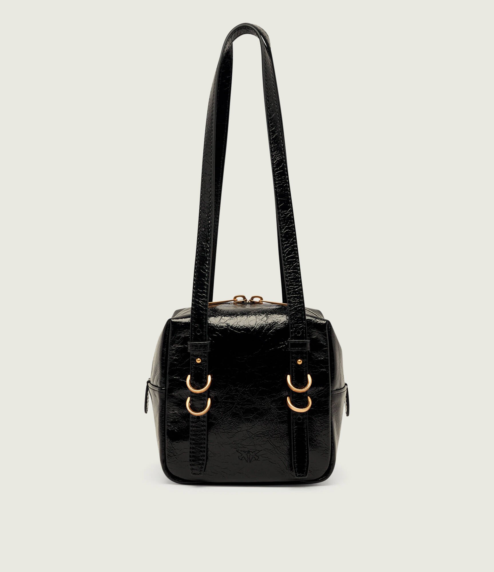 Pinko De piele geantă pe umăr CUBIC SHINY