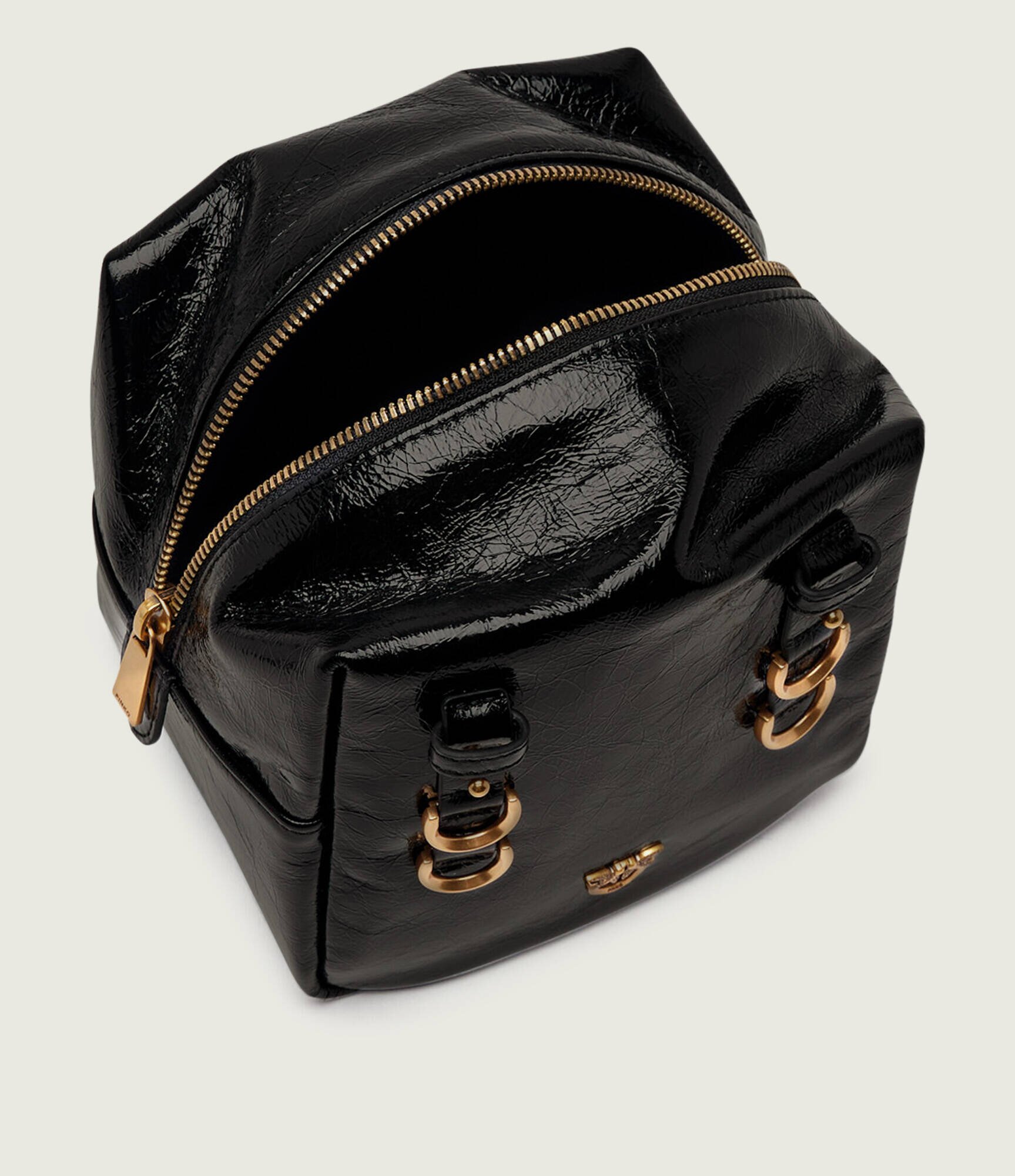 Pinko De piele geantă pe umăr CUBIC SHINY