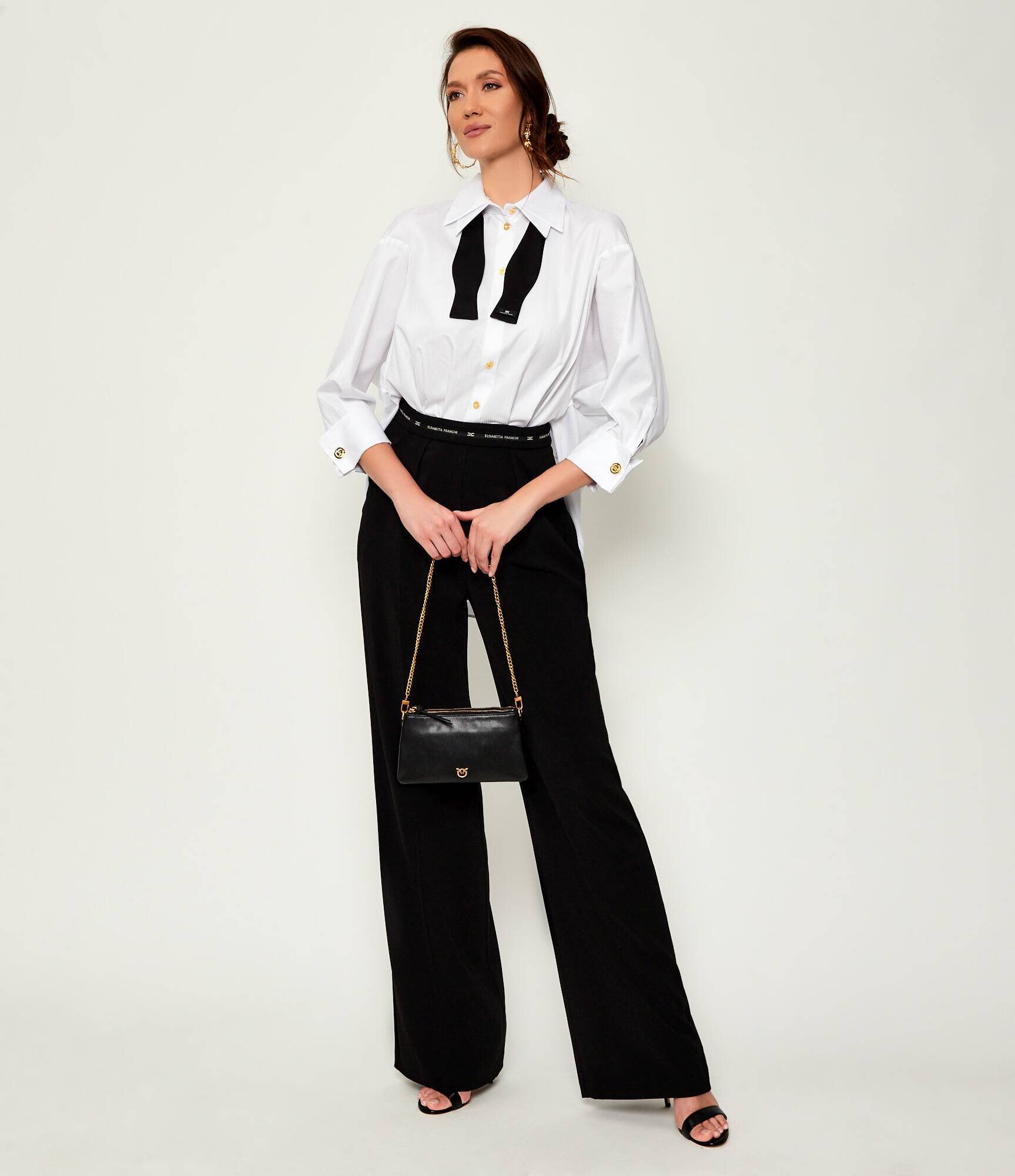 Pinko De piele geantă pe umăr Double Mini