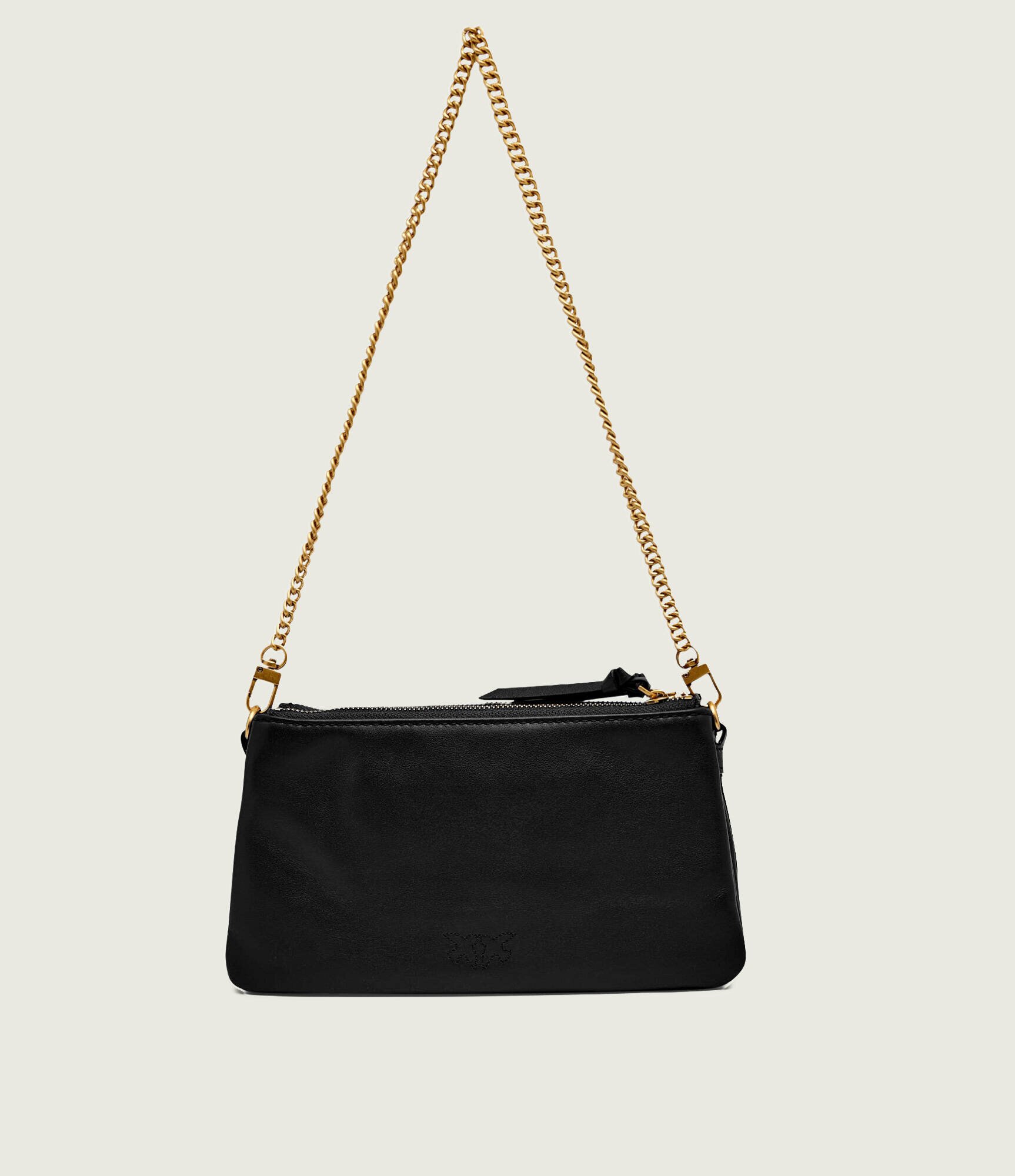 Pinko De piele geantă pe umăr Double Mini
