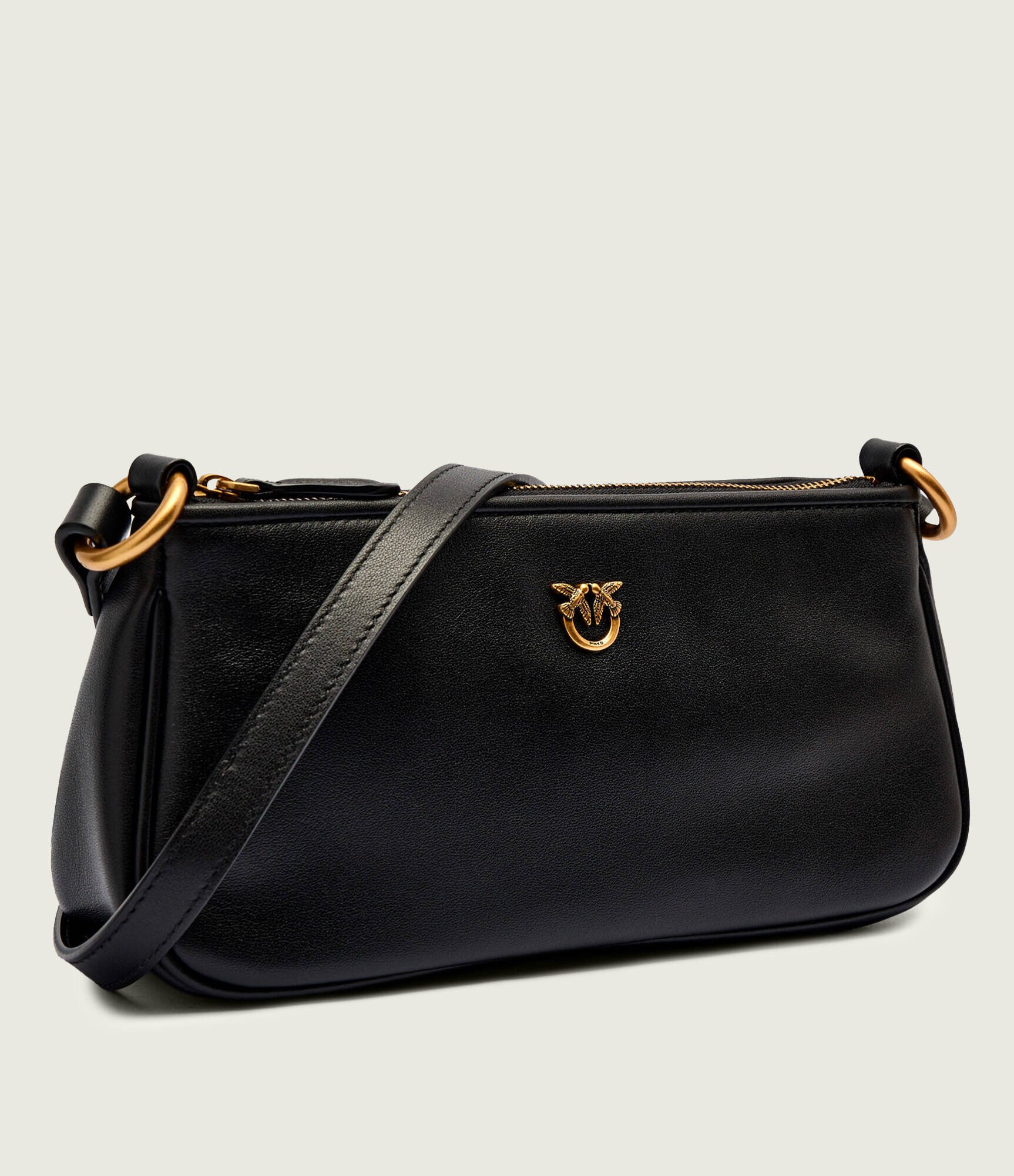 Pinko De piele geantă pe umăr HALF MOON
