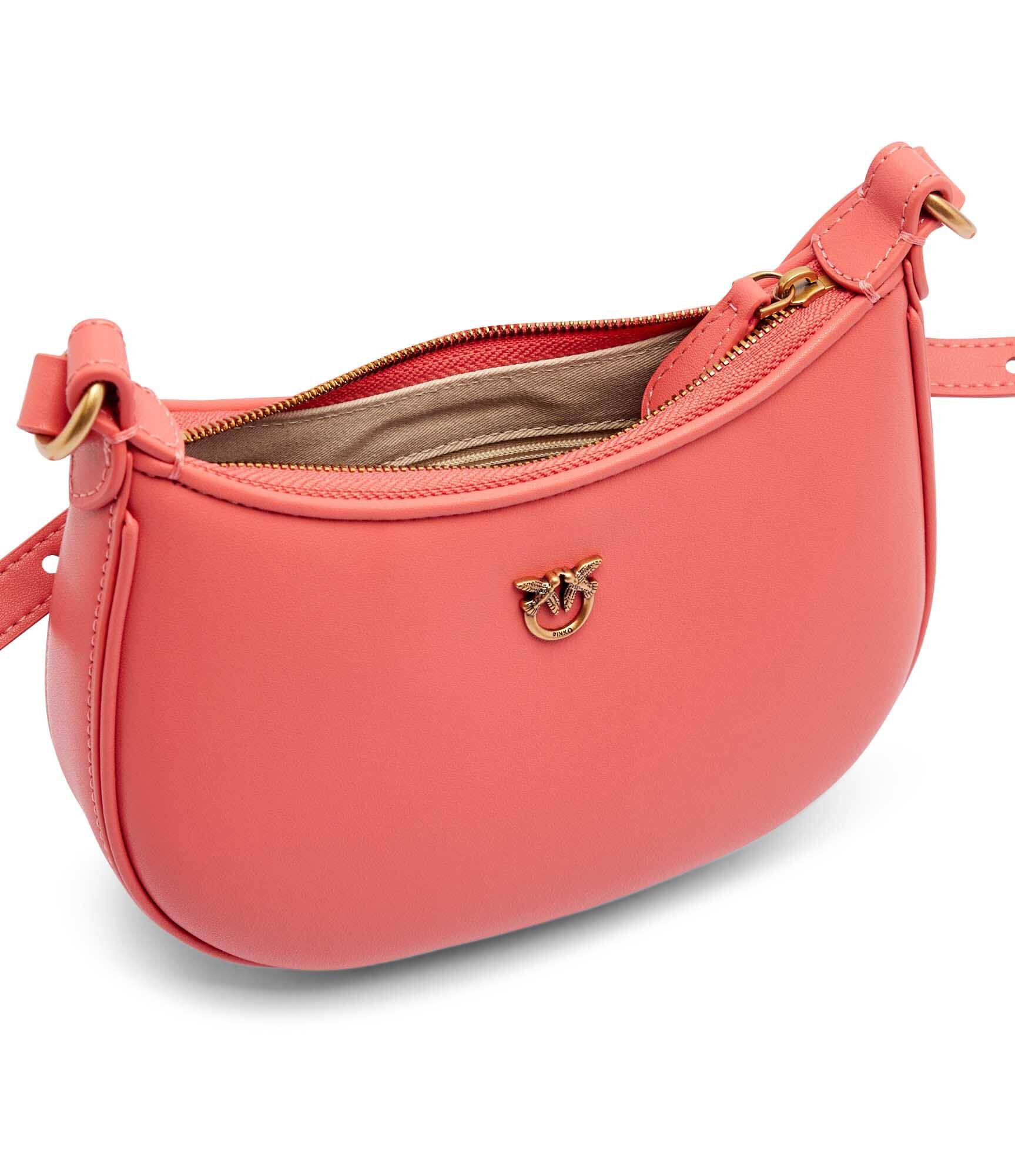 Pinko De piele geantă pe umăr HALF MOON BABY