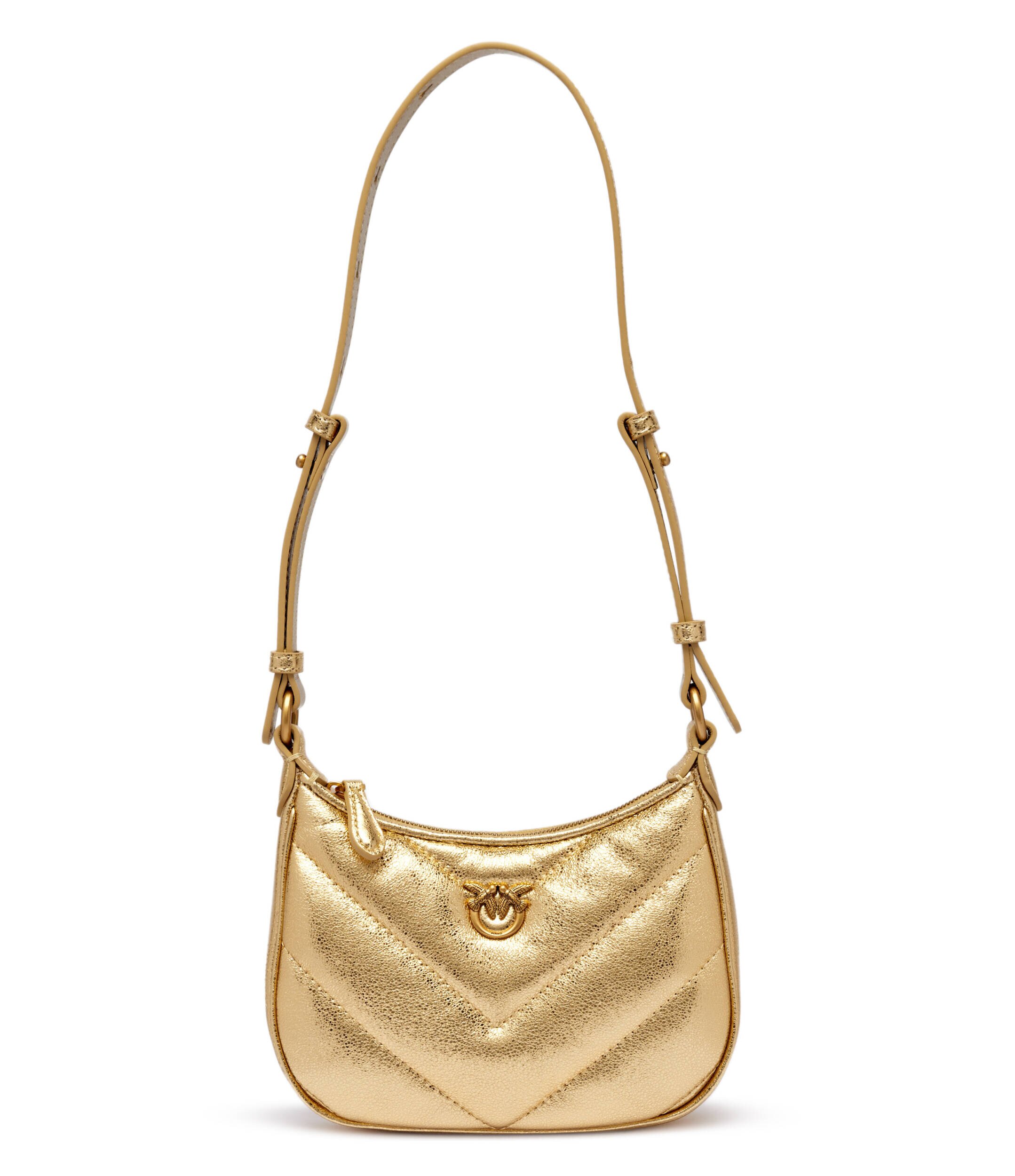 Pinko De piele geantă pe umăr Half Moon Baby