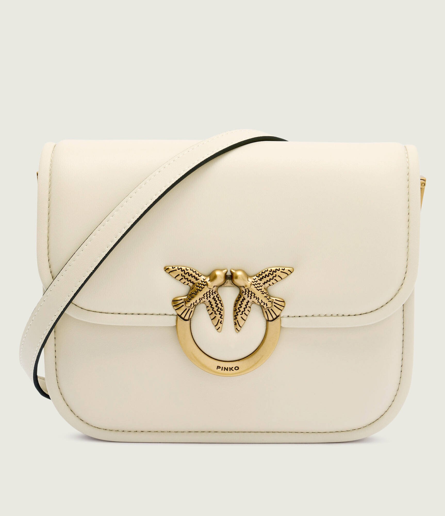 Pinko De piele geantă pe umăr Love Box