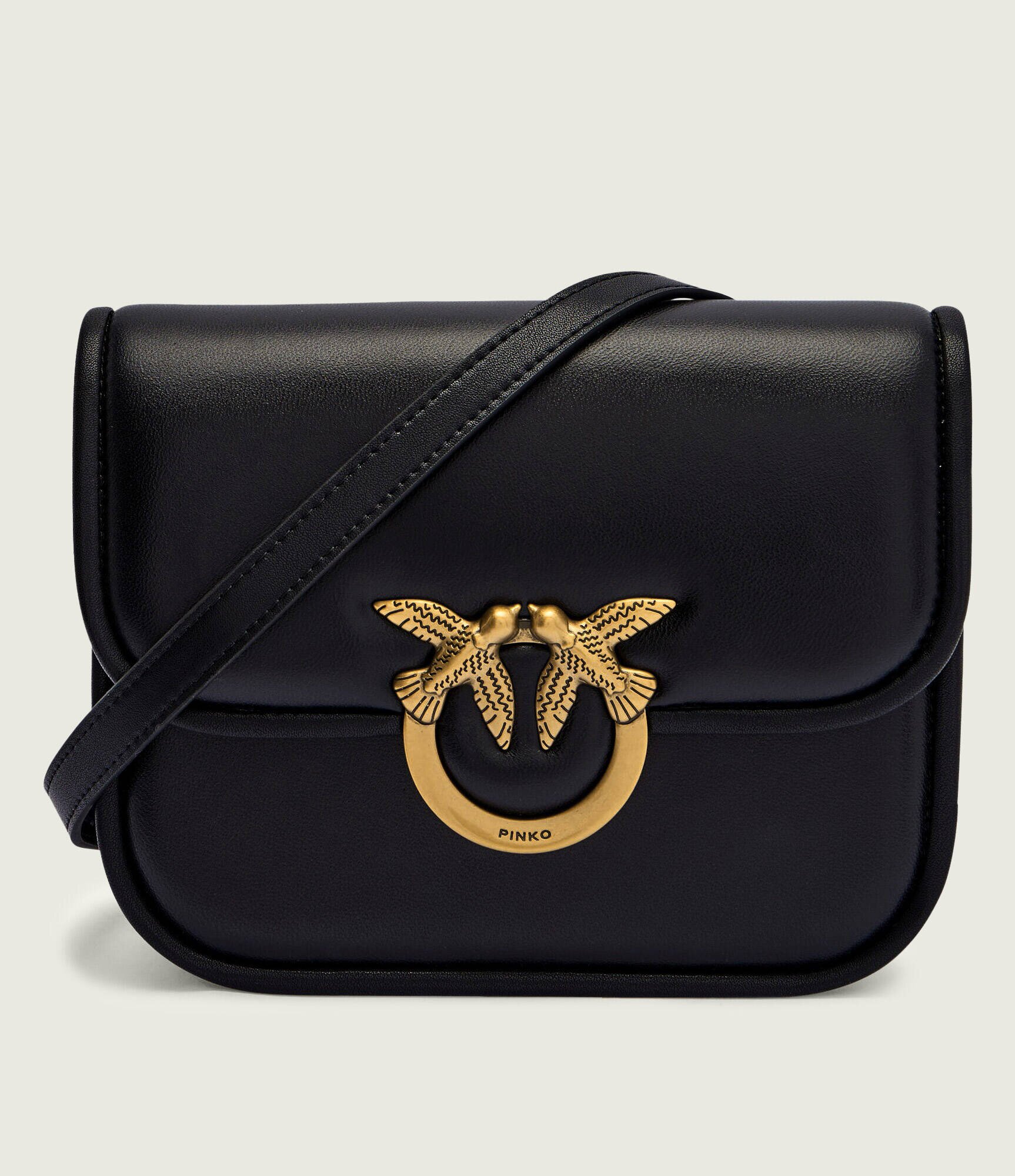 Pinko De piele geantă pe umăr Love Box