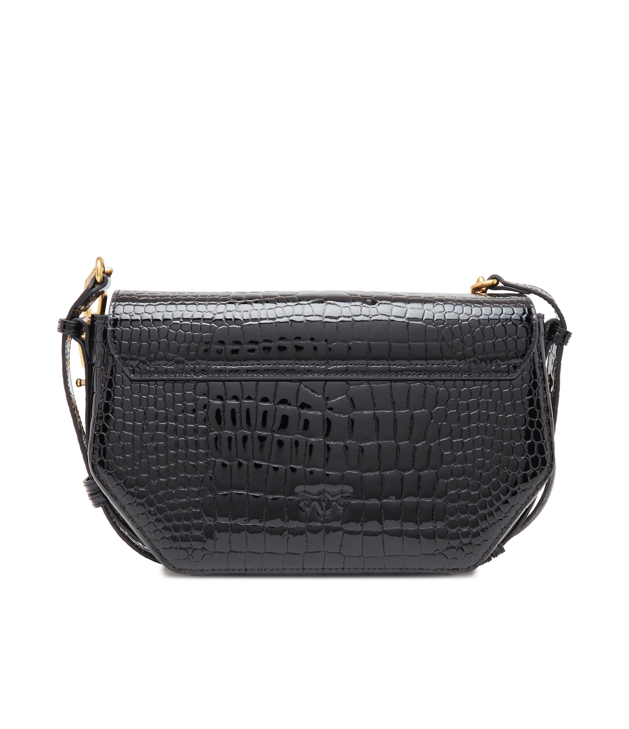 Pinko De piele geantă pe umăr Love Click Exagon Classic