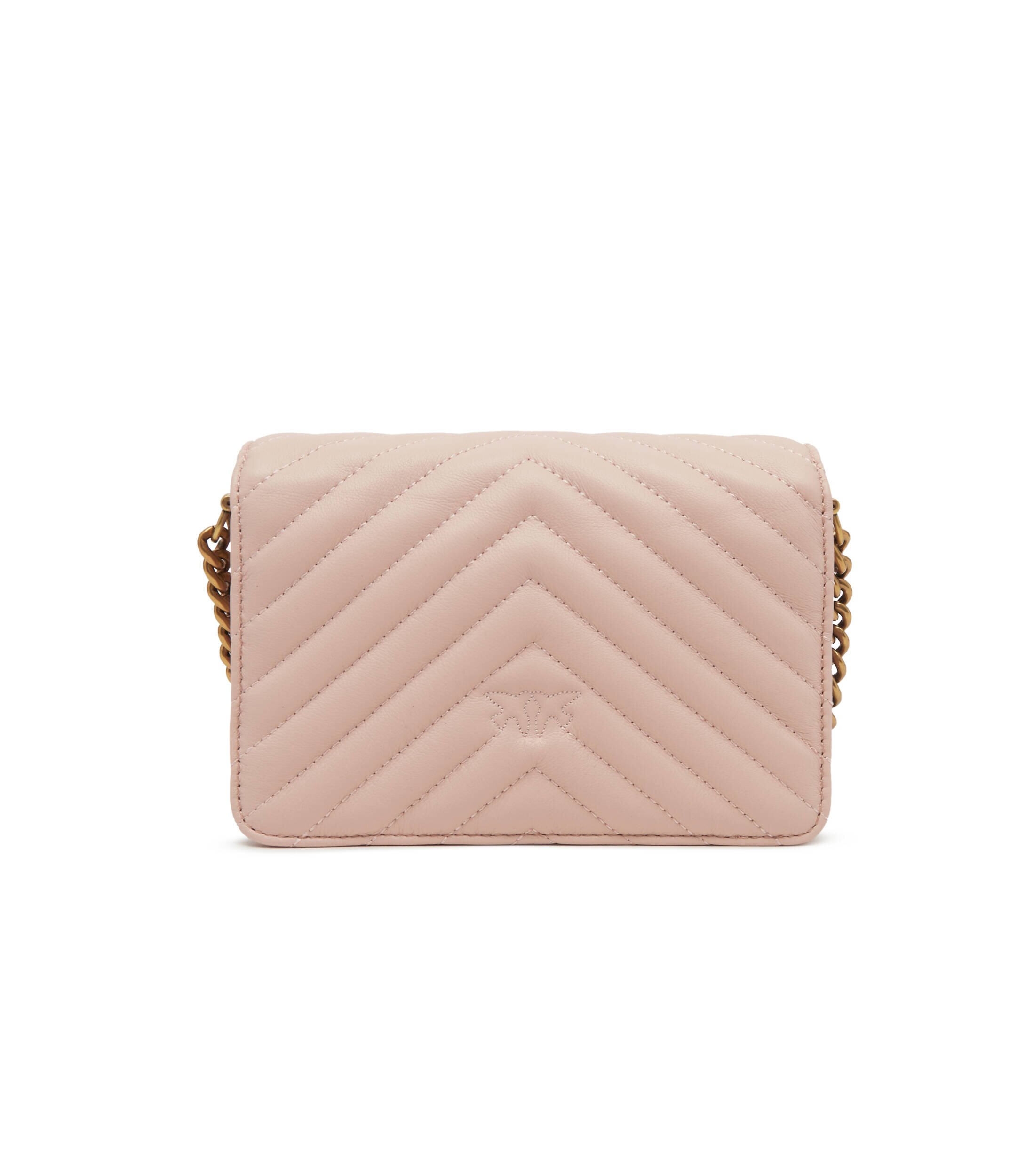 Pinko De piele geantă pe umăr Love Click Mini