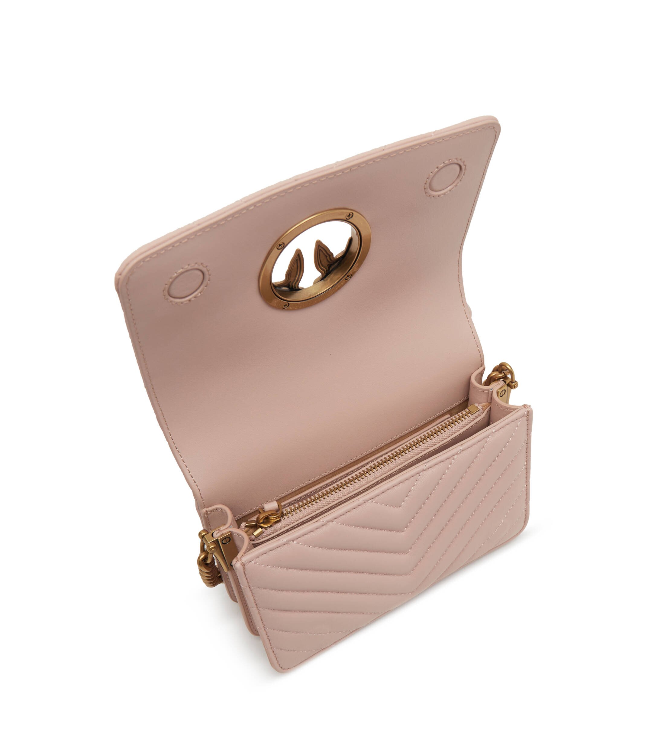 Pinko De piele geantă pe umăr Love Click Mini
