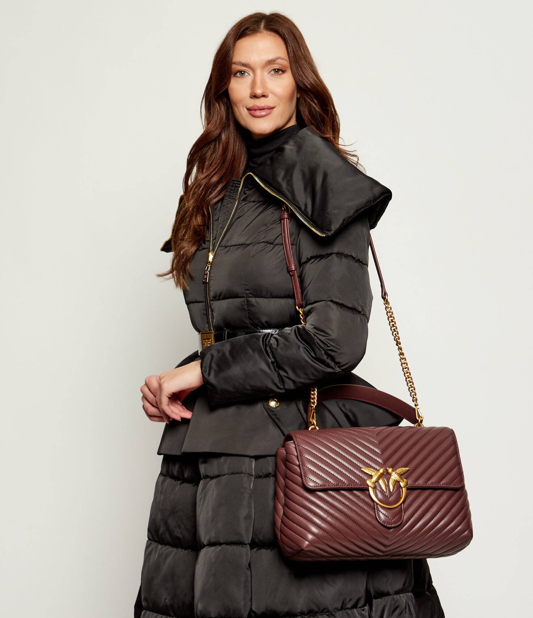 Pinko De piele geantă pe umăr LOVE LADY PUFF
