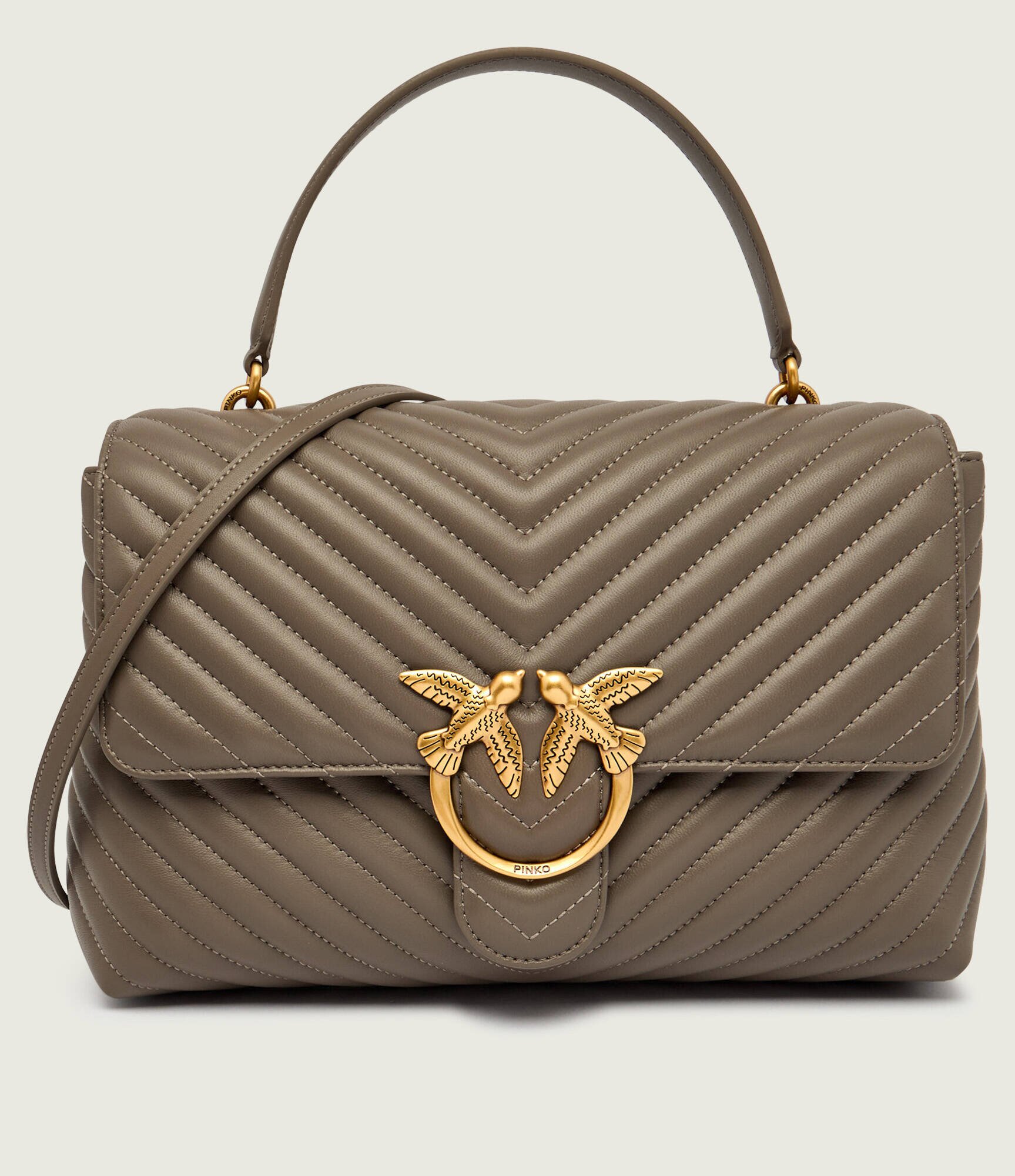 Pinko De piele geantă pe umăr Love Lady Puff