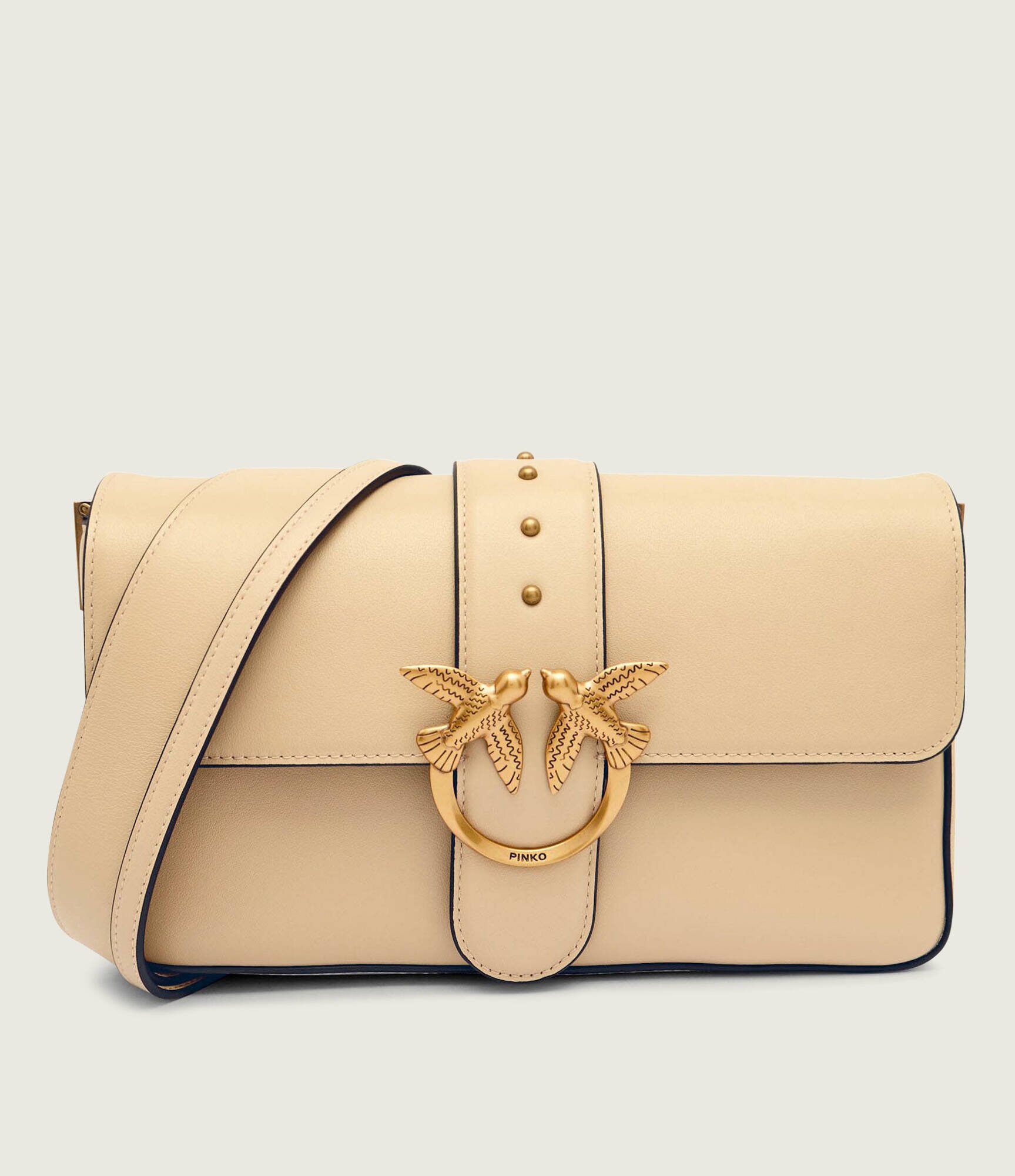 Pinko De piele geantă pe umăr Love One Classic
