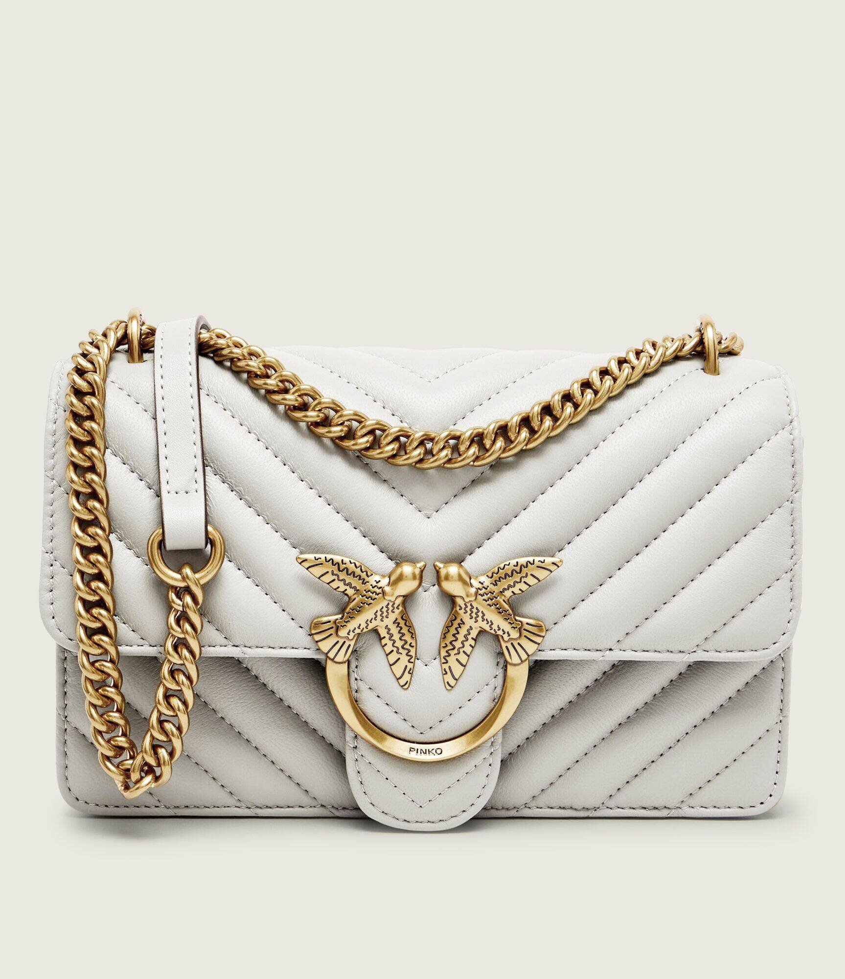 Pinko De piele geantă pe umăr Love One Mini