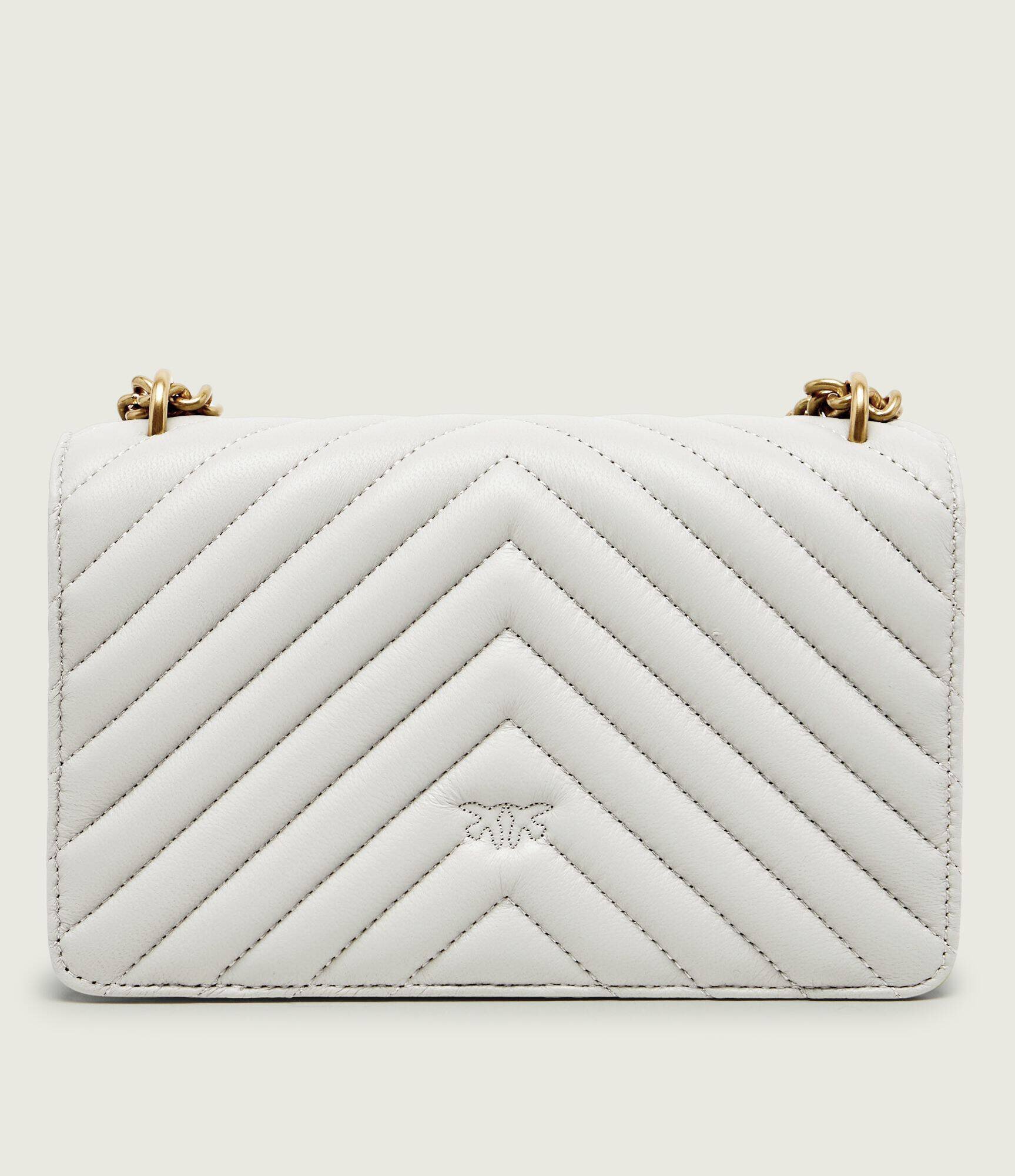 Pinko De piele geantă pe umăr Love One Mini