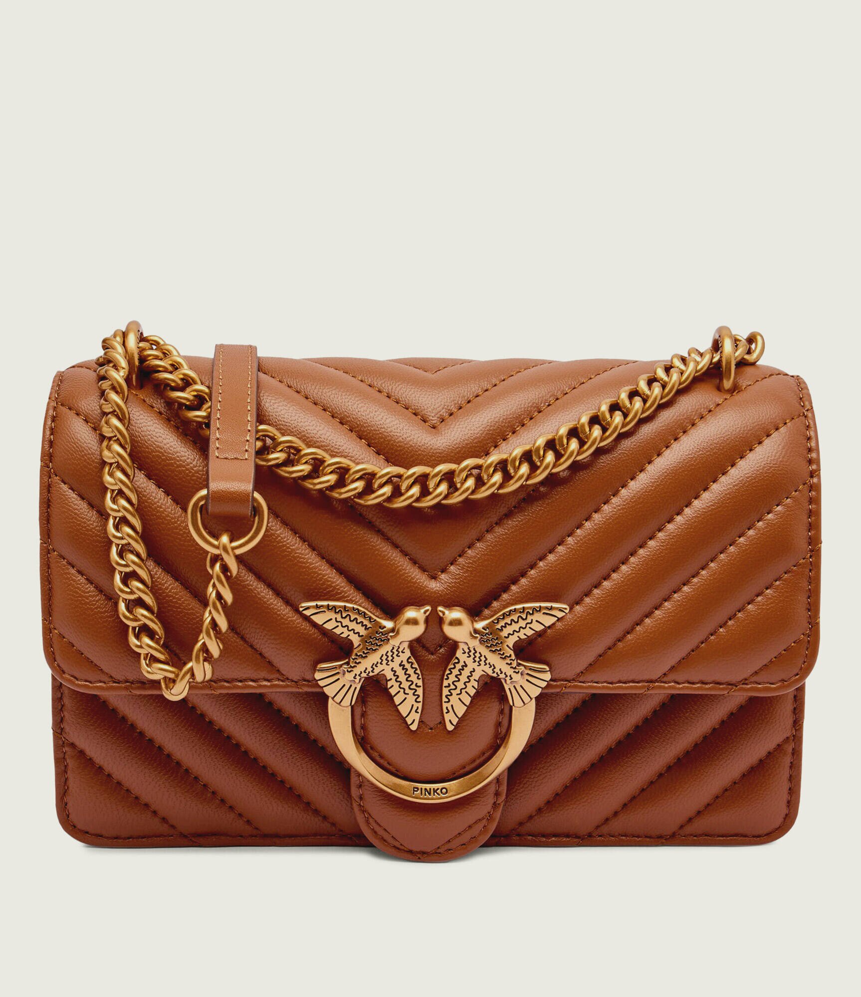 Pinko De piele geantă pe umăr Love One Mini