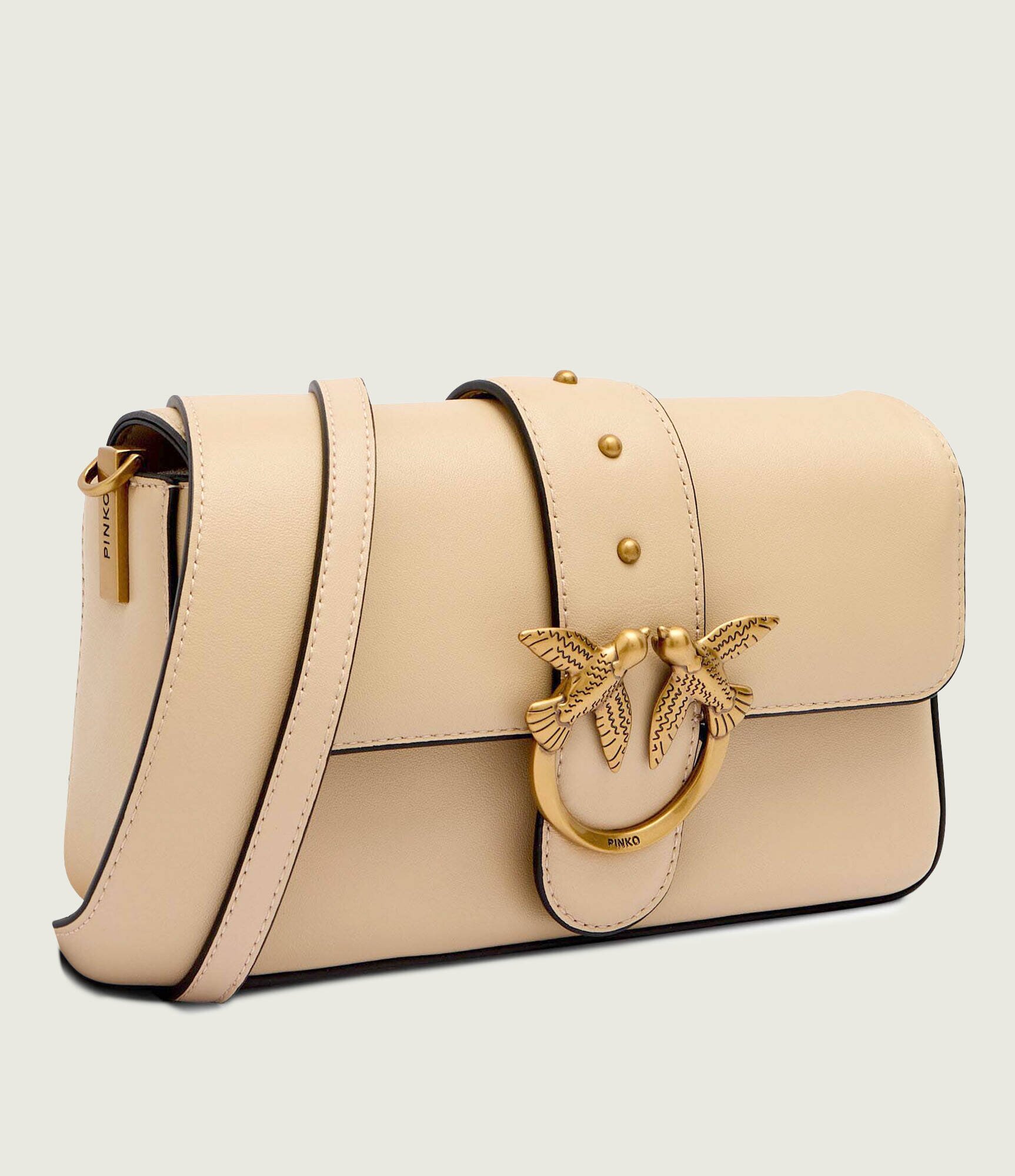 Pinko De piele geantă pe umăr Love One Mini