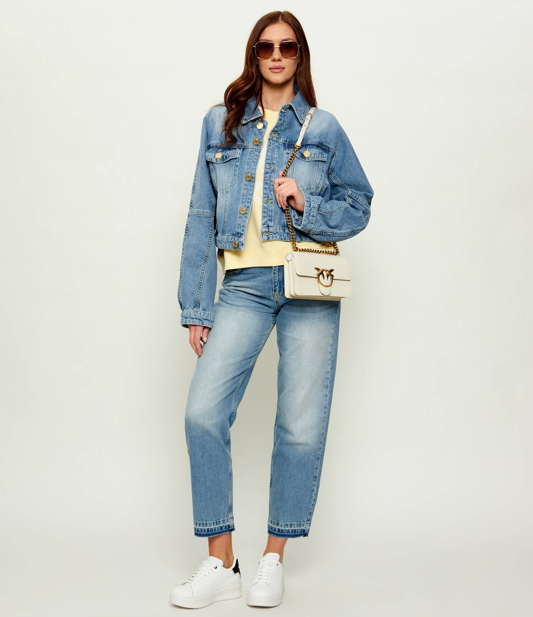 Pinko De piele geantă pe umăr LOVE ONE MINI