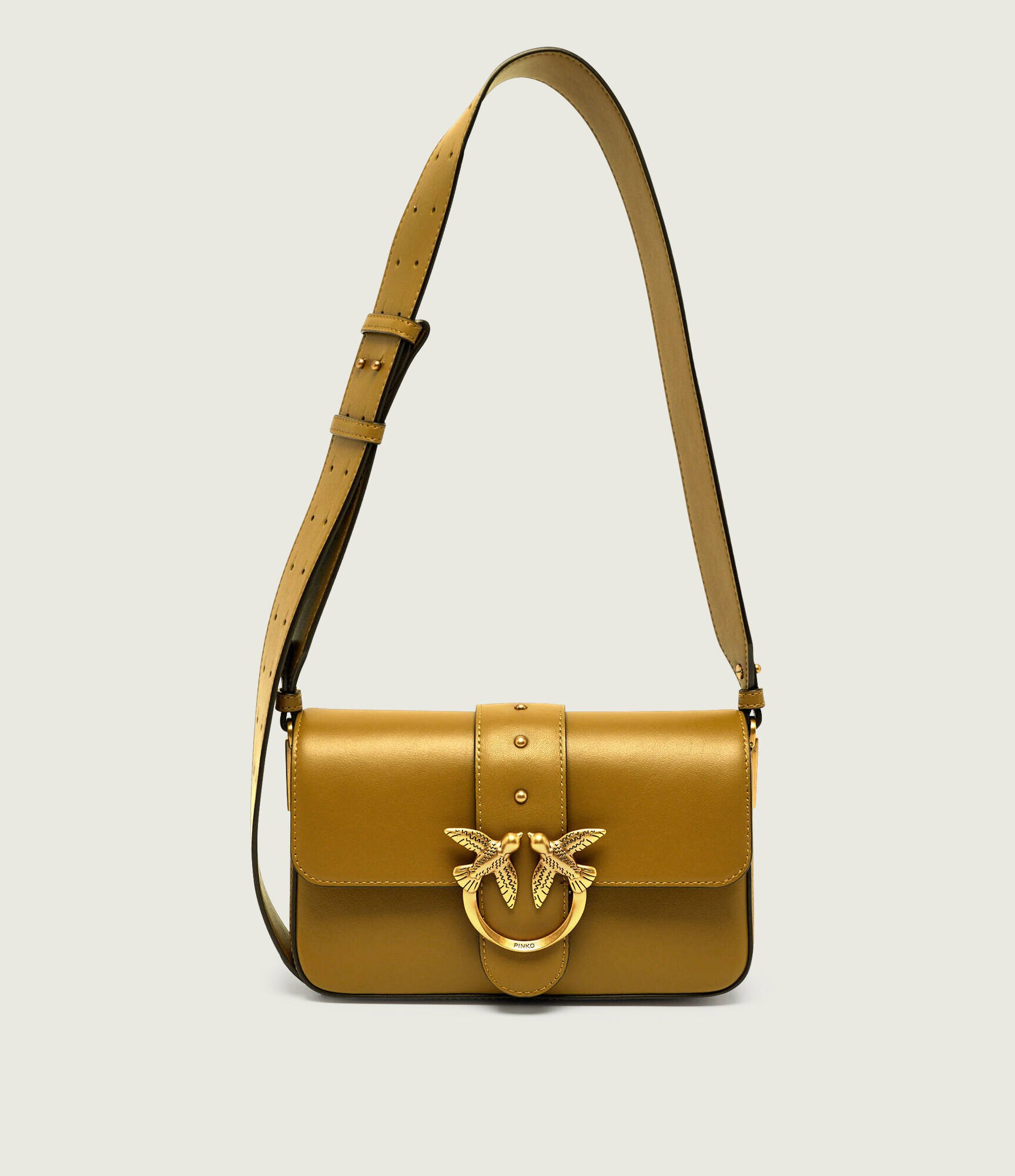 Pinko De piele geantă pe umăr LOVE ONE MINI SLOUCHY