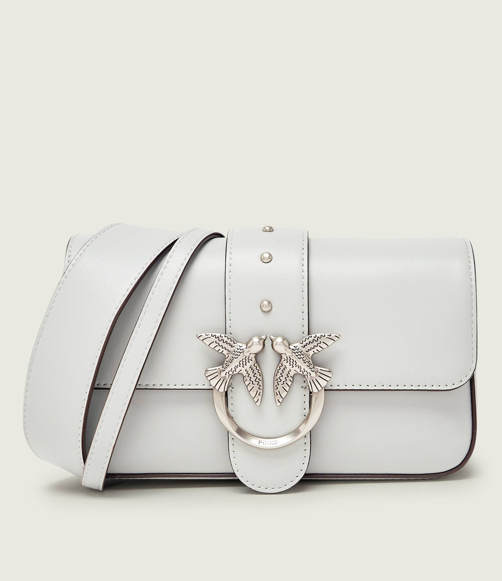 Pinko De piele geantă pe umăr Love One Mini Slouchy