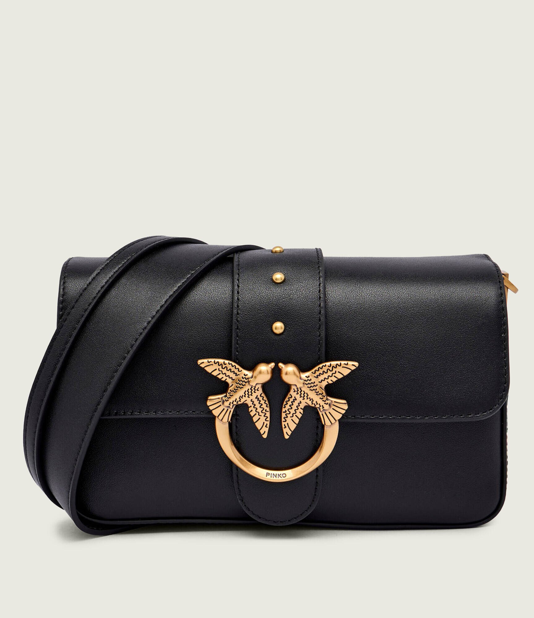 Pinko De piele geantă pe umăr LOVE ONE MINI SLOUCHY