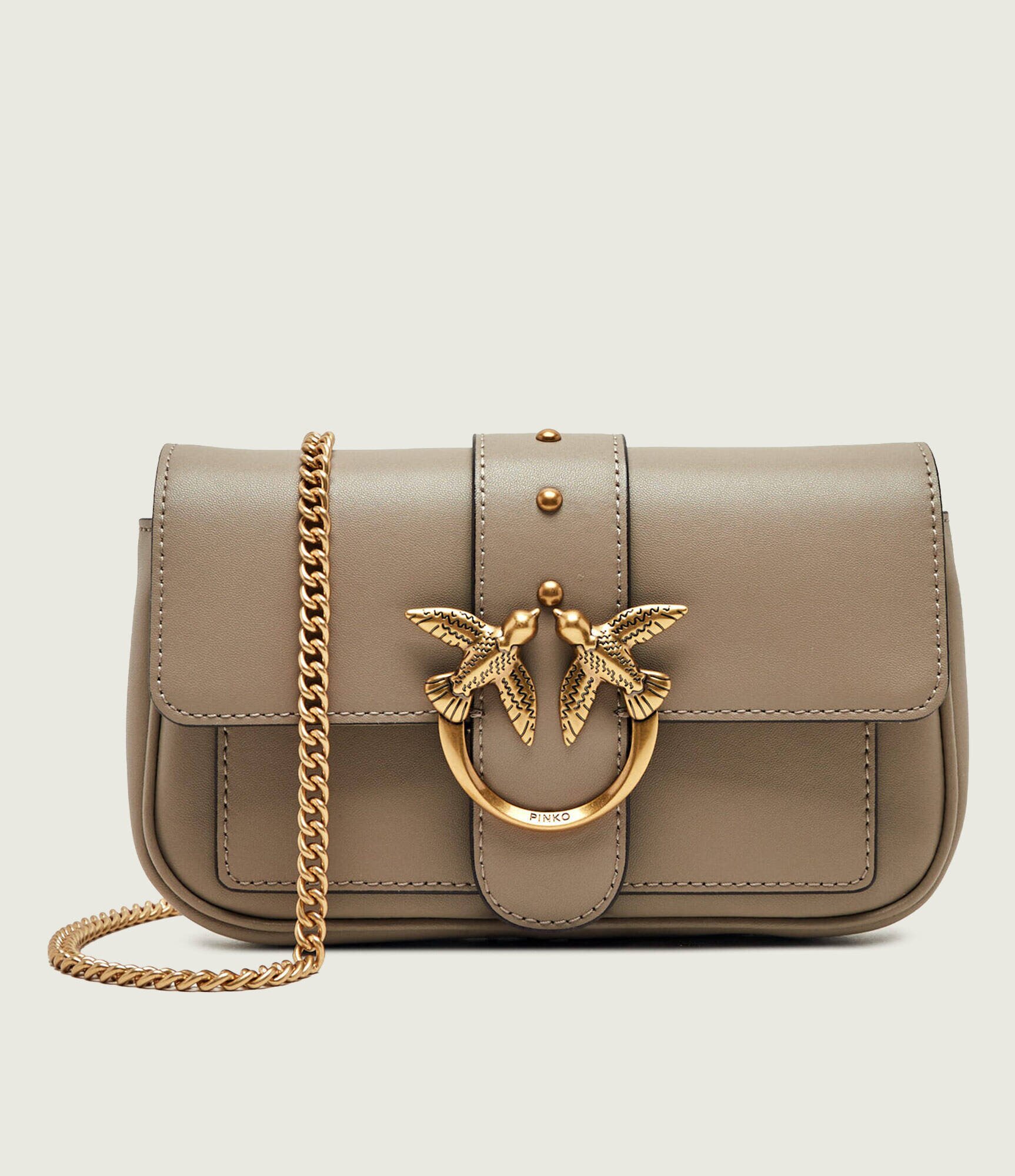 Pinko De piele geantă pe umăr Love One Pocket