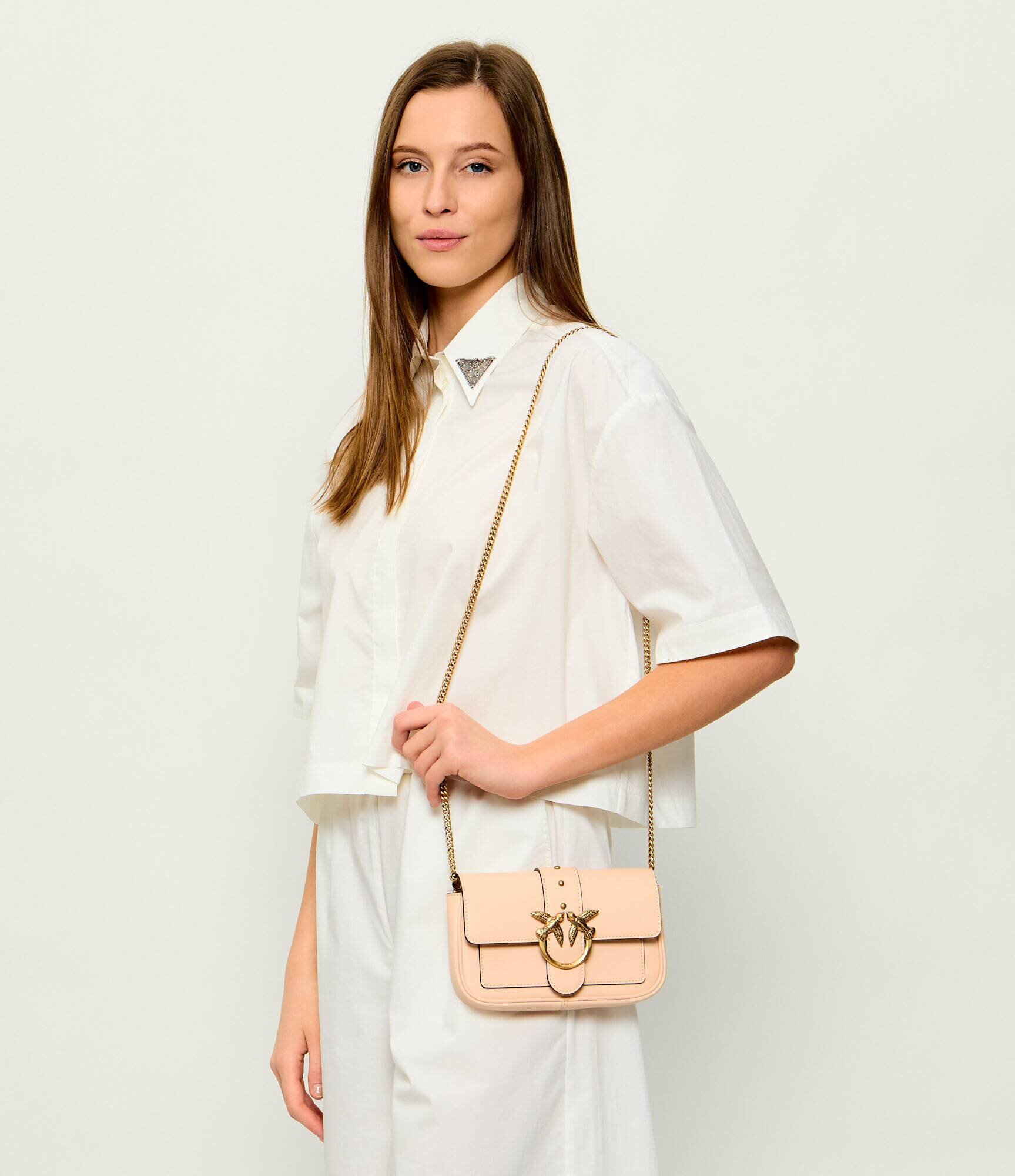 Pinko De piele geantă pe umăr LOVE ONE POCKET