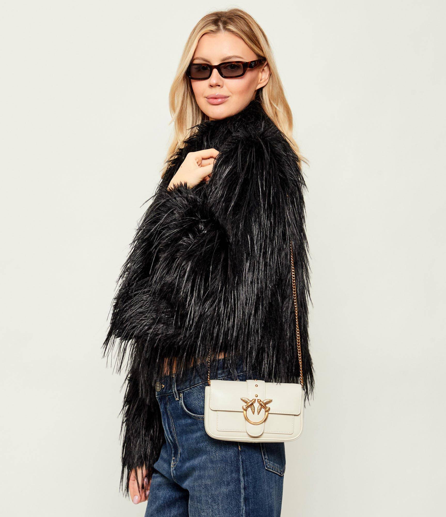 Pinko De piele geantă pe umăr LOVE ONE POCKET