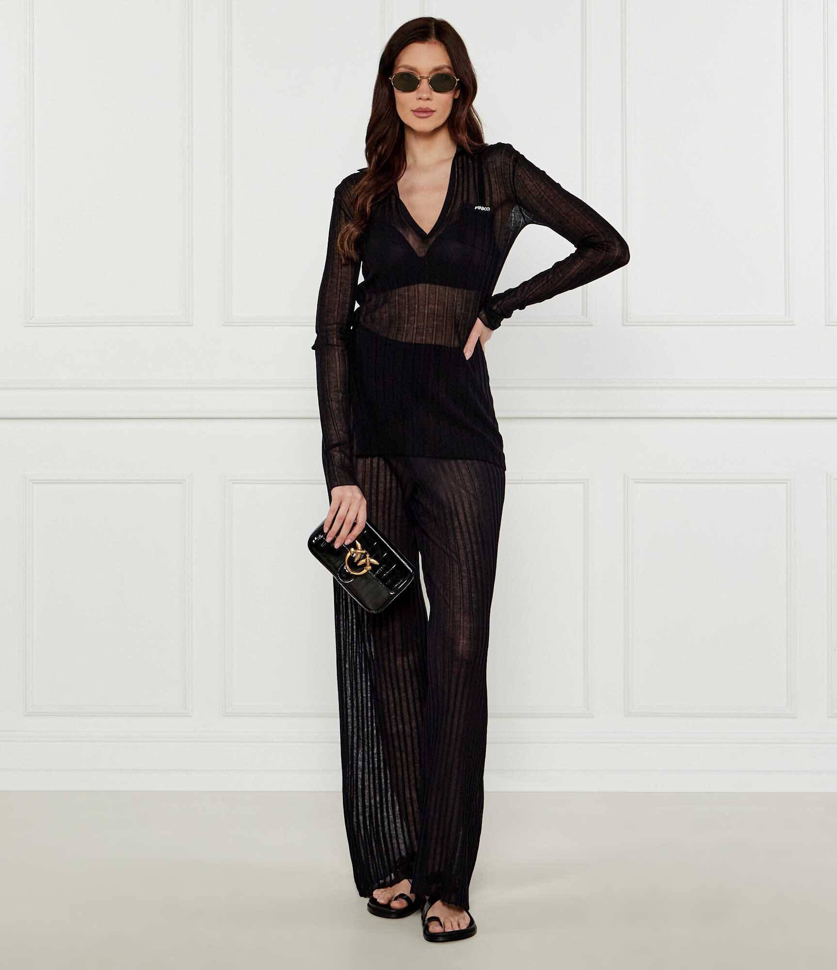 Pinko De piele geantă pe umăr Love One Pocket