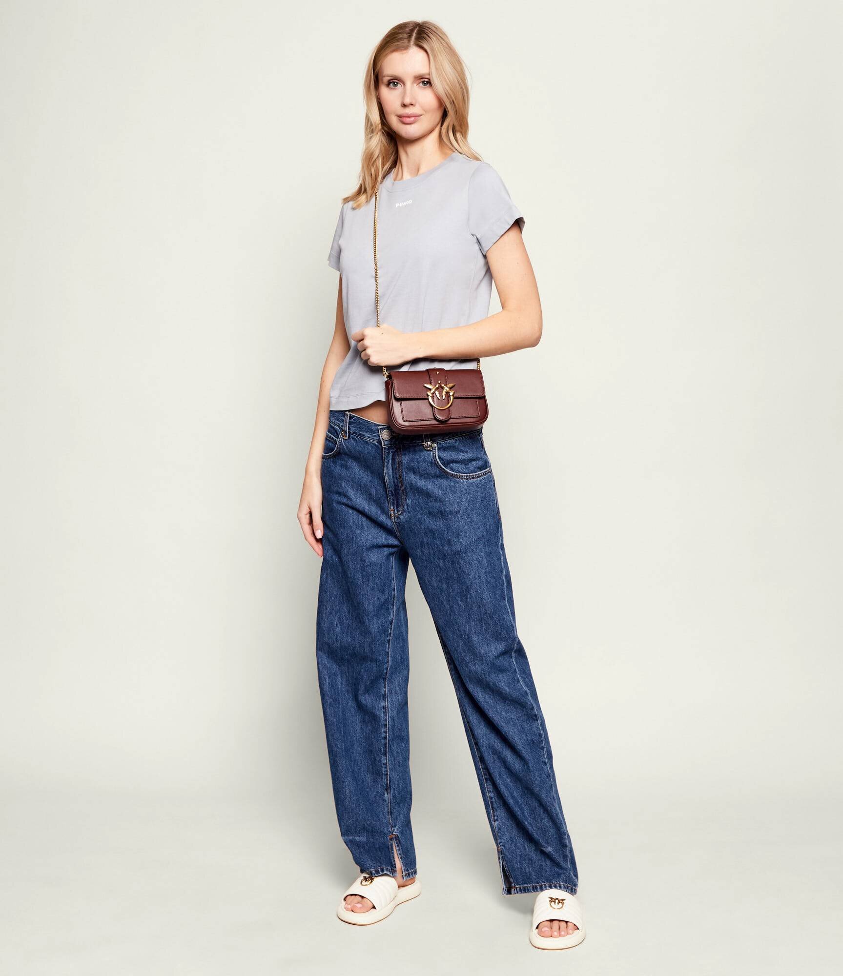 Pinko De piele geantă pe umăr LOVE ONE POCKET