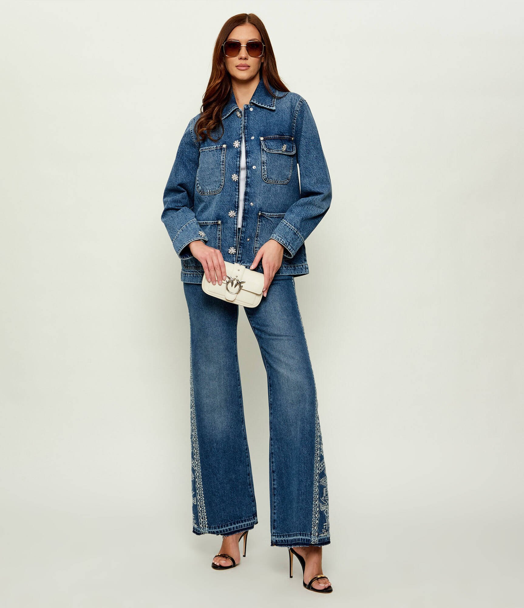 Pinko De piele geantă pe umăr LOVE ONE POCKET C