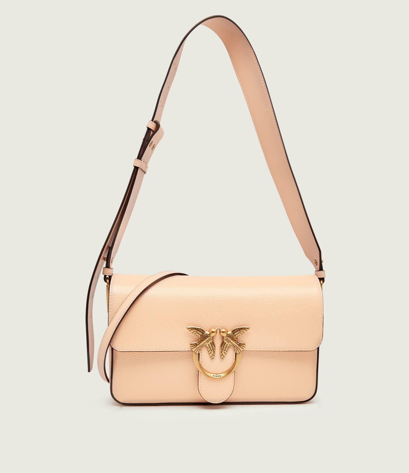 Pinko De piele geantă pe umăr LOVE ONE SLOUCHY CLASSIC