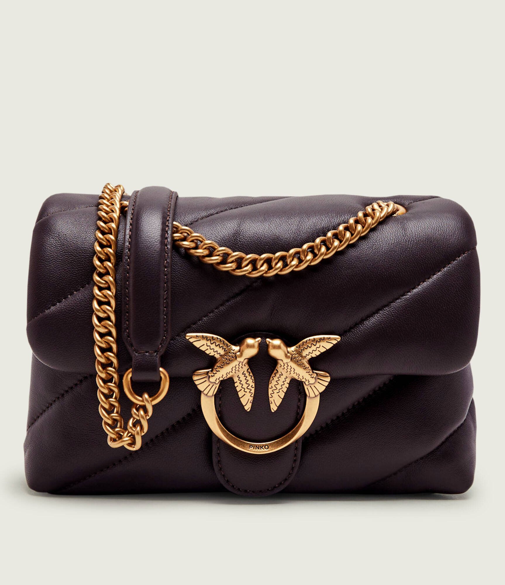 Pinko De piele geantă pe umăr Love Puff Mini