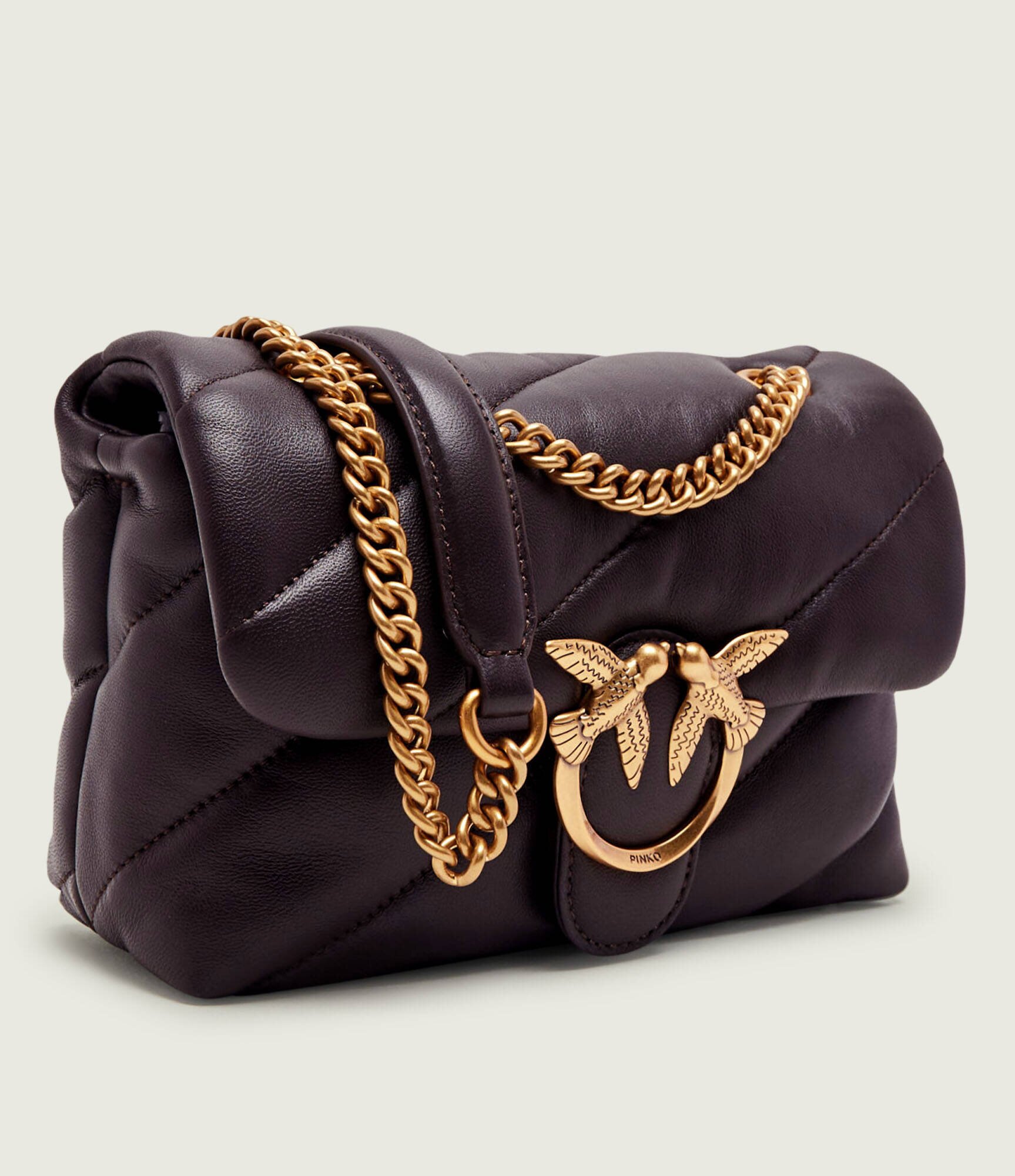 Pinko De piele geantă pe umăr Love Puff Mini
