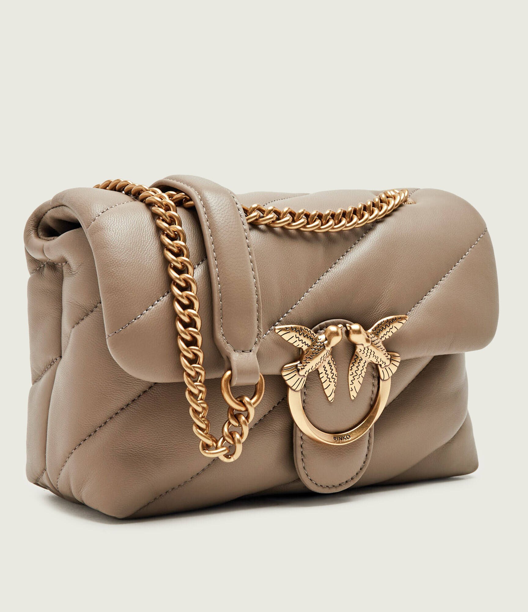 Pinko De piele geantă pe umăr Love Puff Mini