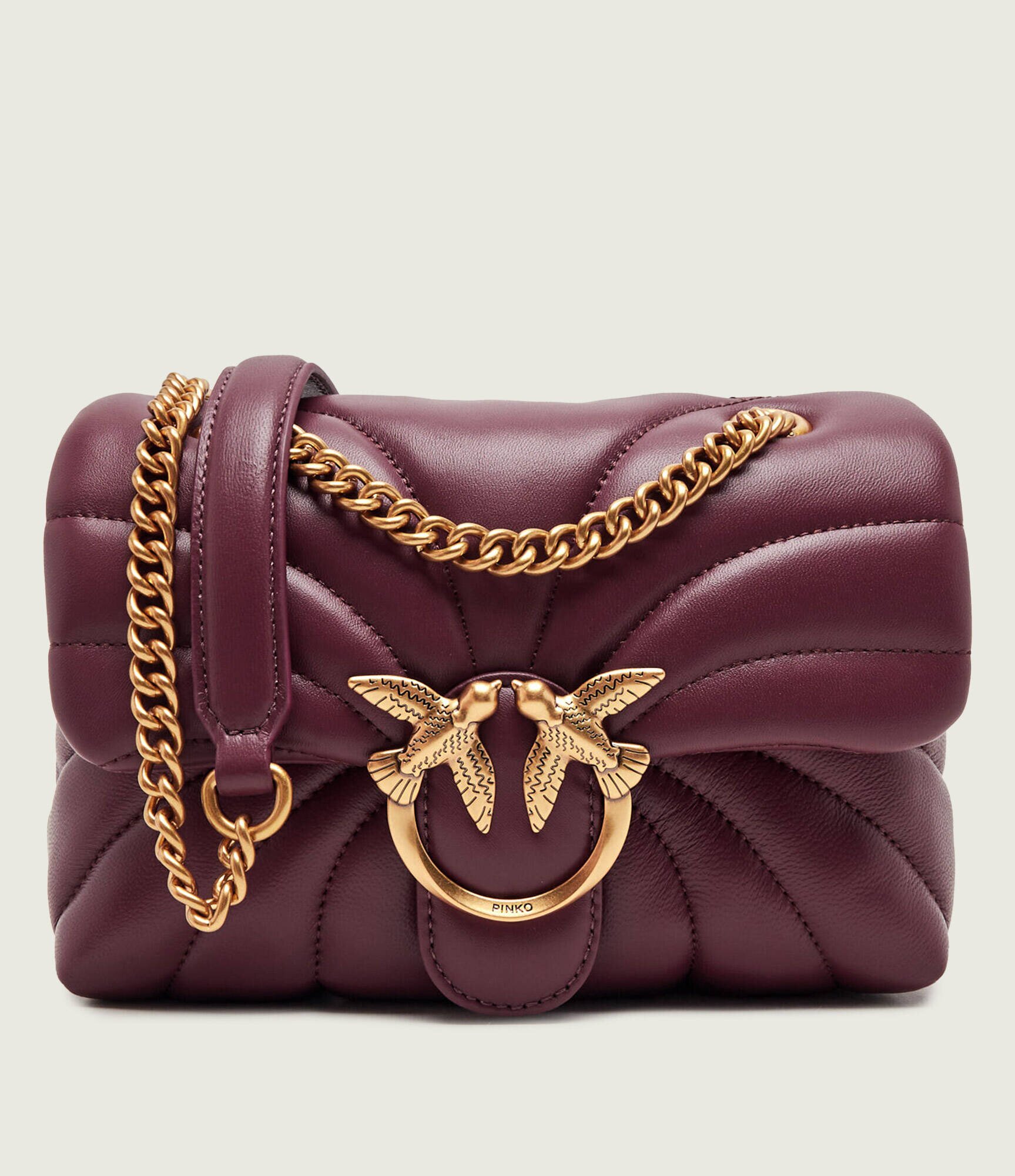 Pinko De piele geantă pe umăr Love Puff Mini