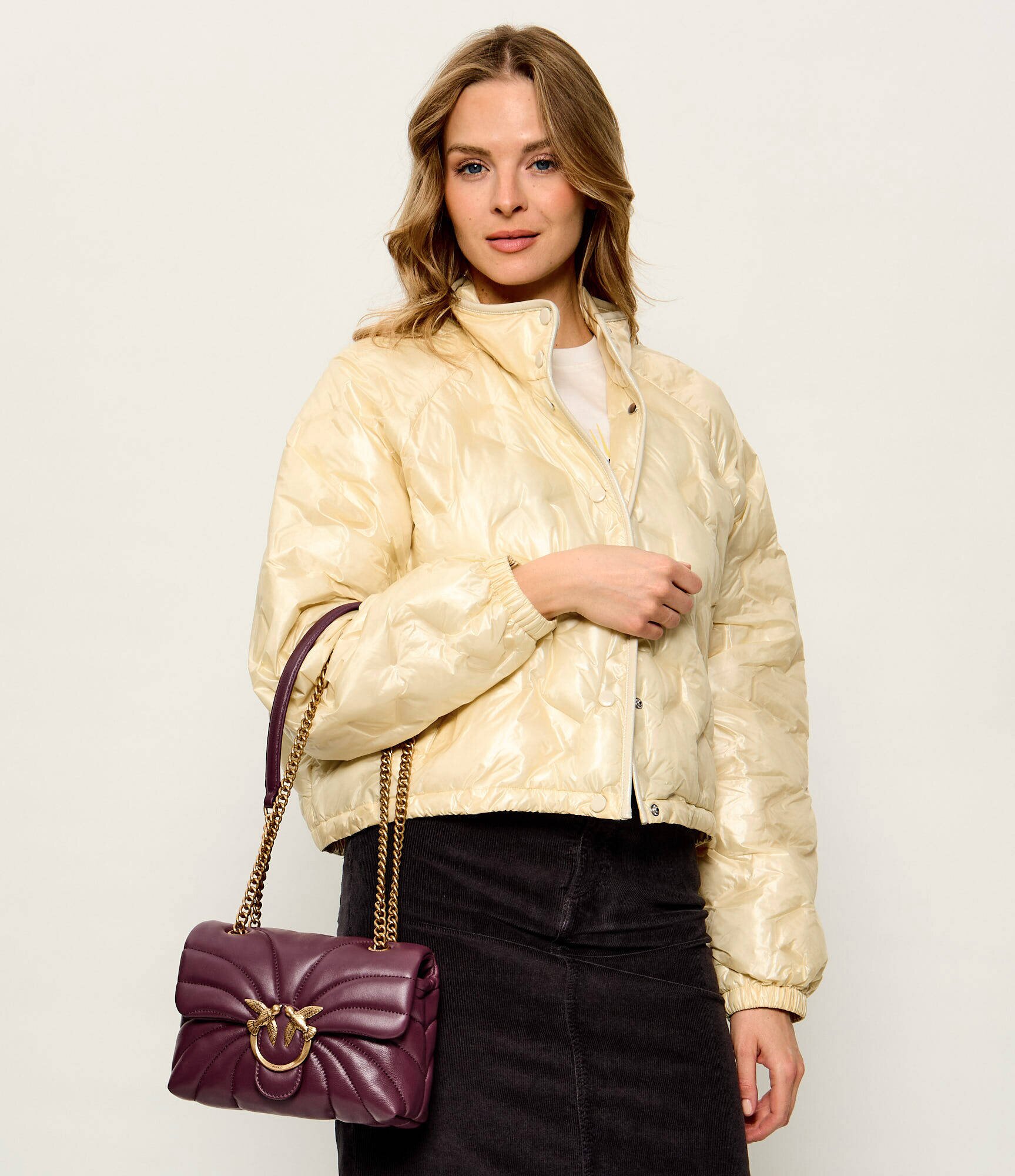 Pinko De piele geantă pe umăr Love Puff Mini