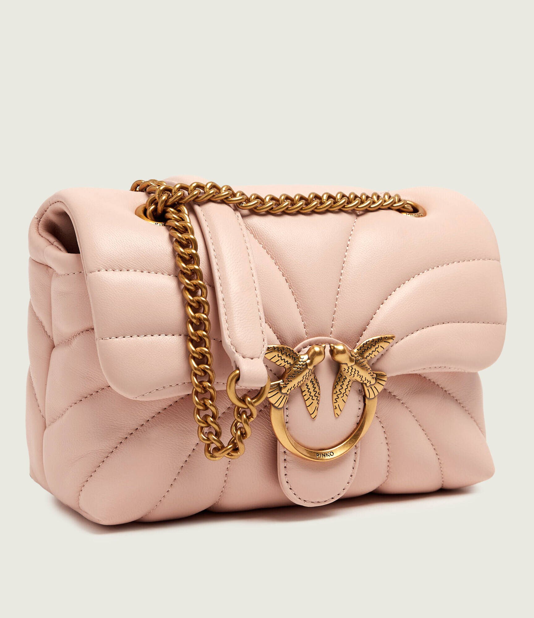 Pinko De piele geantă pe umăr Love Puff Mini