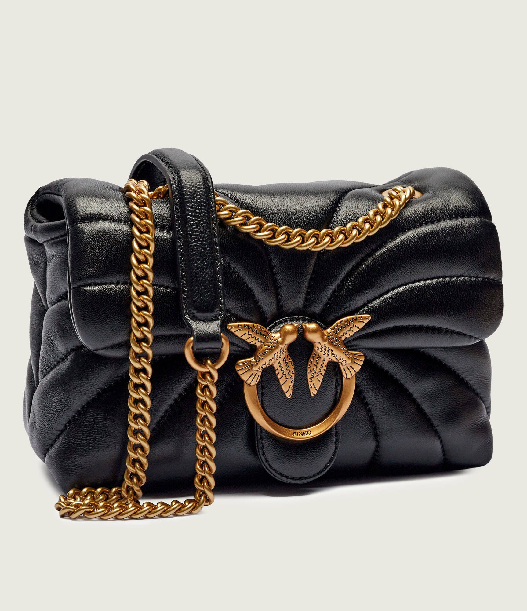 Pinko De piele geantă pe umăr Love Puff Mini