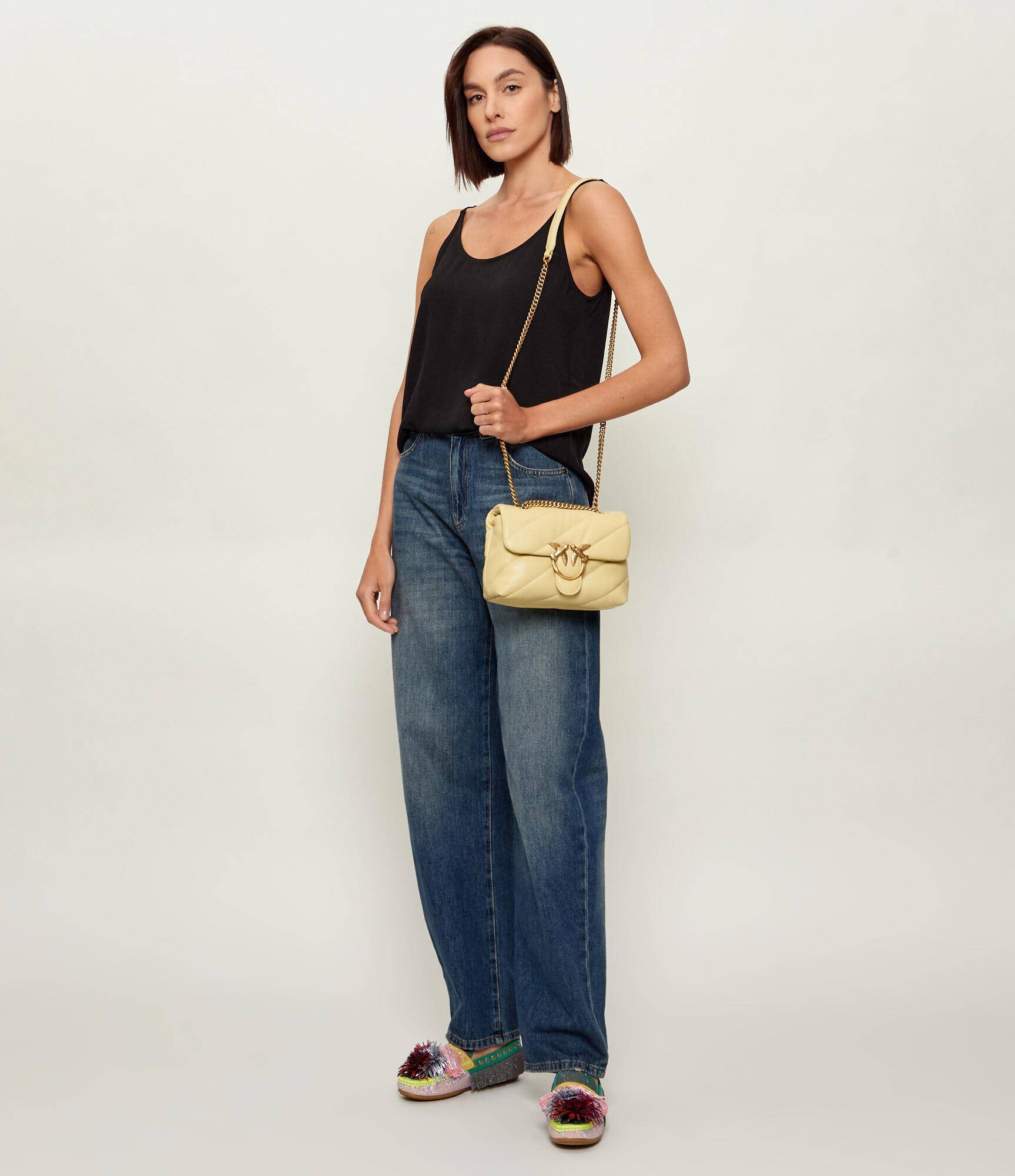 Pinko De piele geantă pe umăr LOVE PUFF MINI