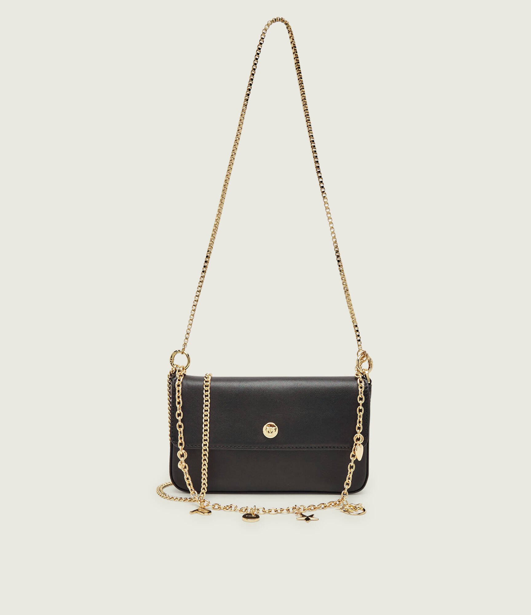 Pinko De piele geantă pe umăr Phone Pocket Chain