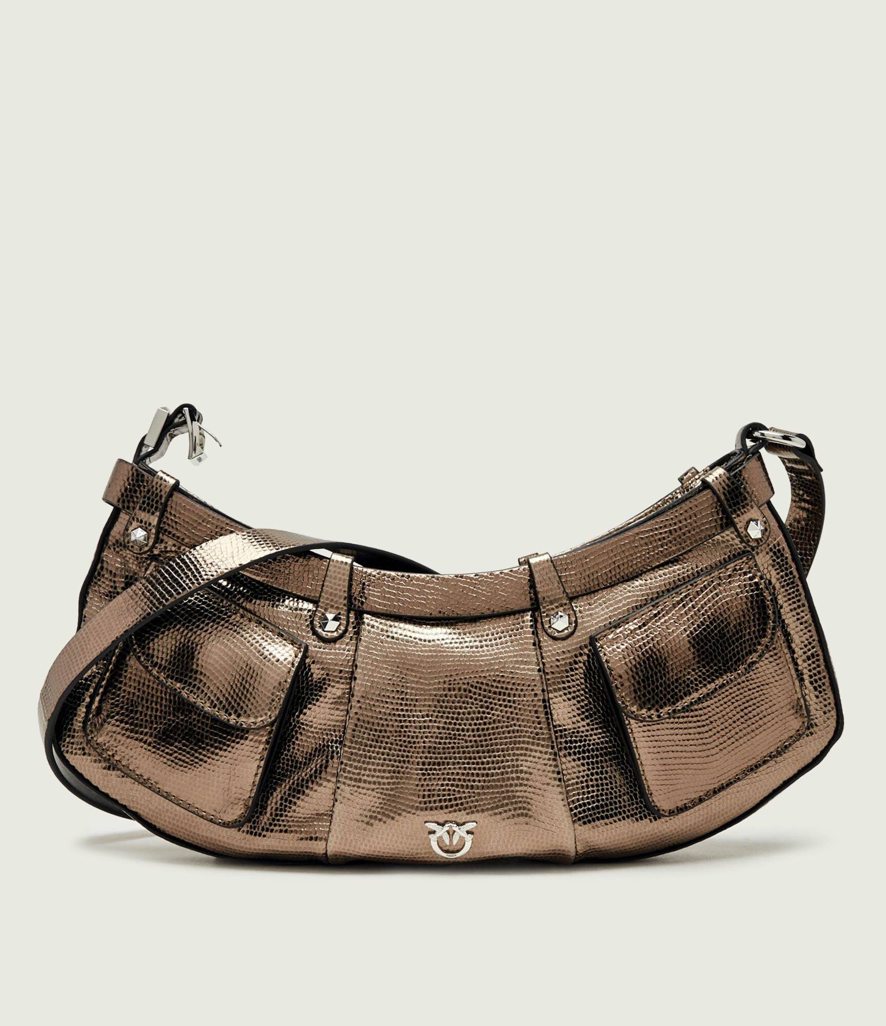 Pinko De piele geantă pe umăr Pocket body Mini